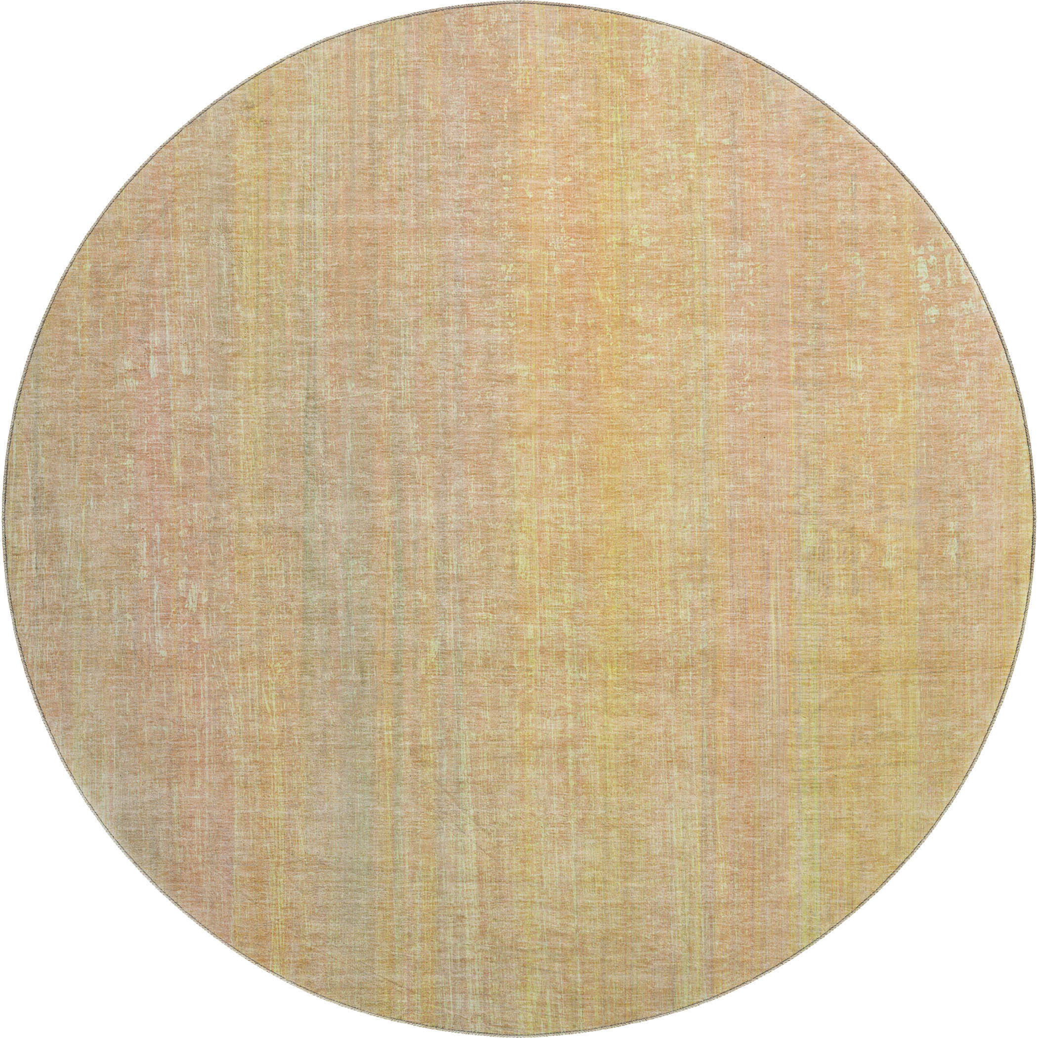 Budapest Machine Washable Transitional Blush Pink Rug 8' x 8' #shape_Round
