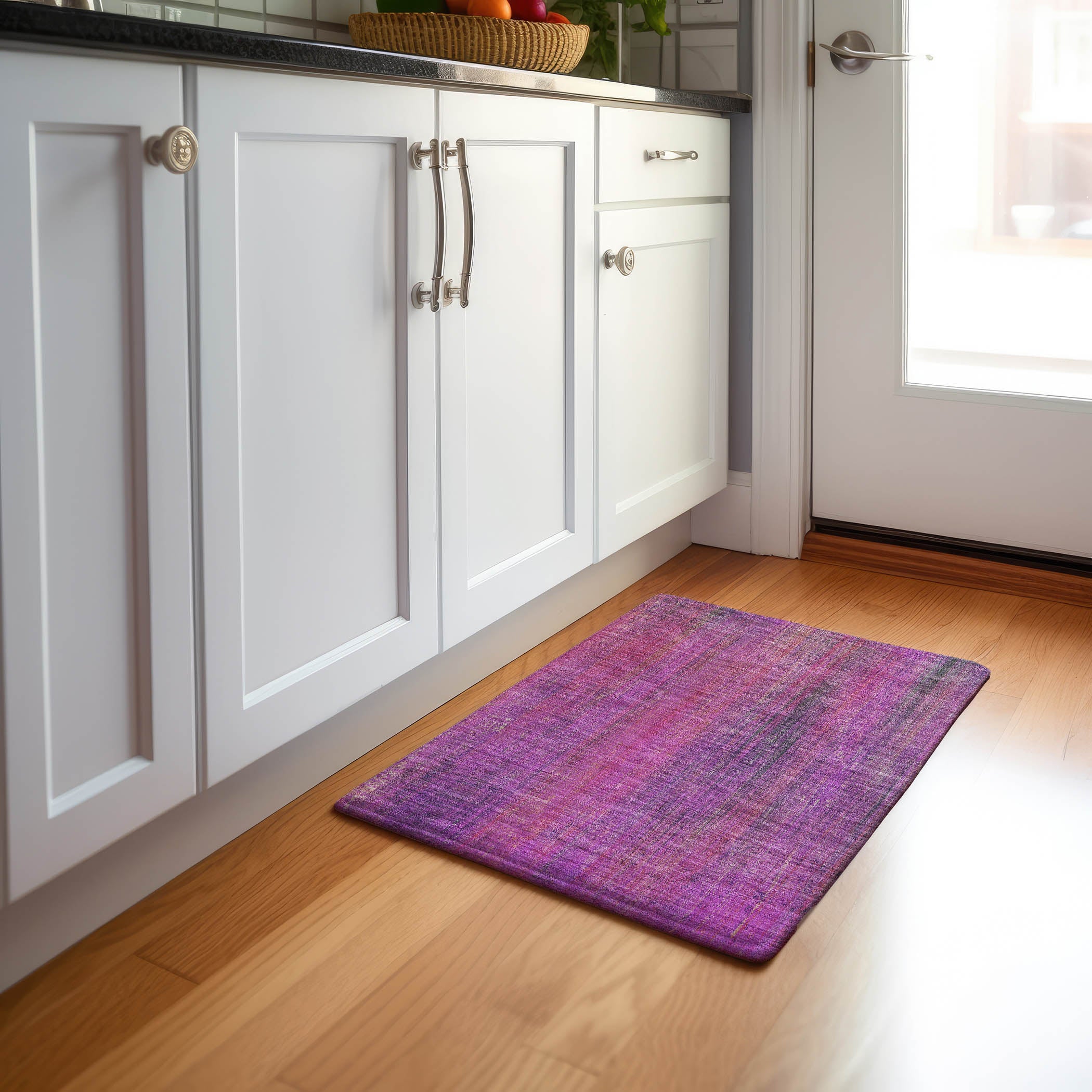 Budapest Machine Washable Transitional Lilac Purple Rug 1'8" x 2'6" #shape_Rectangle