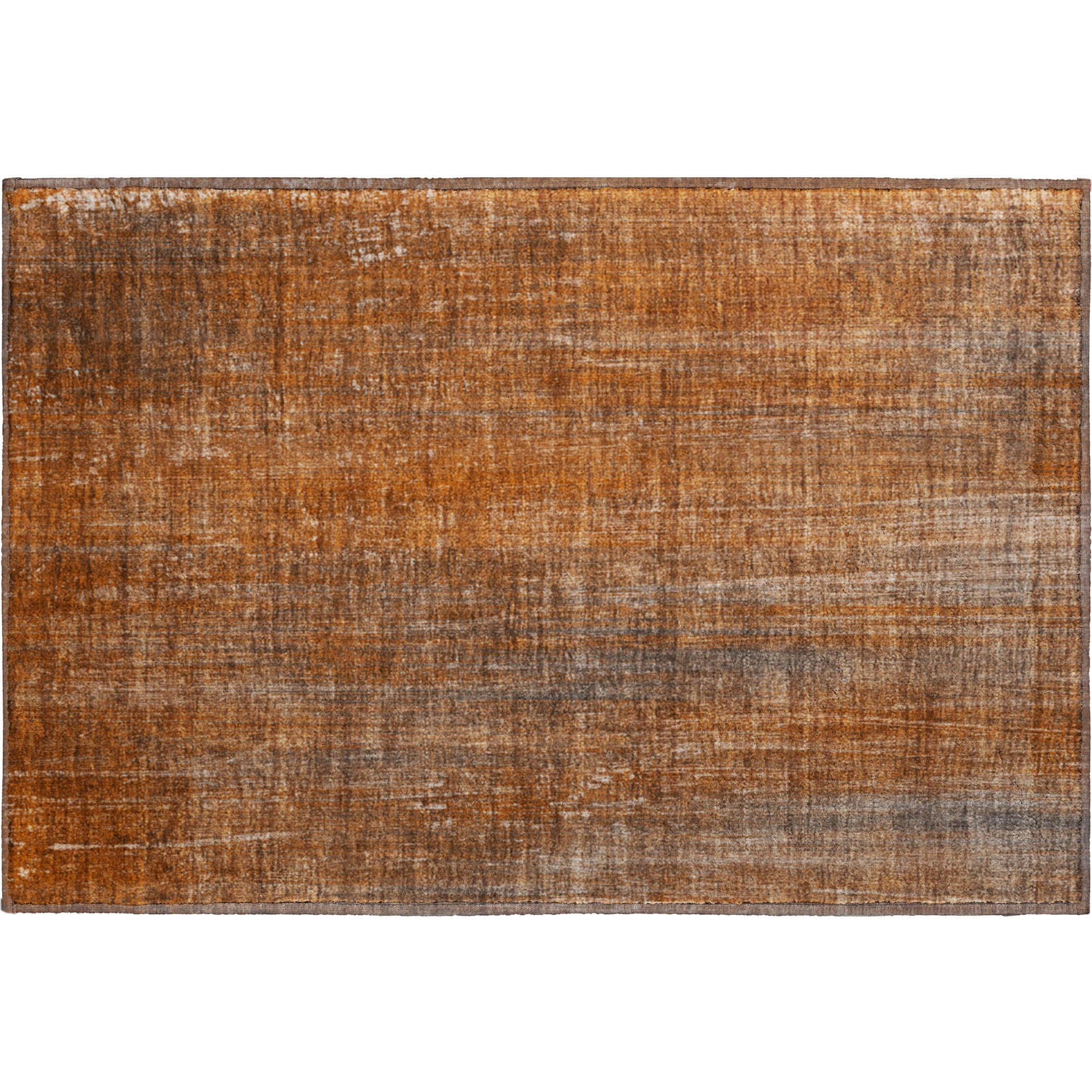 Budapest Machine Washable Transitional Paprika Orange Rug 1'8" x 2'6" #shape_Rectangle