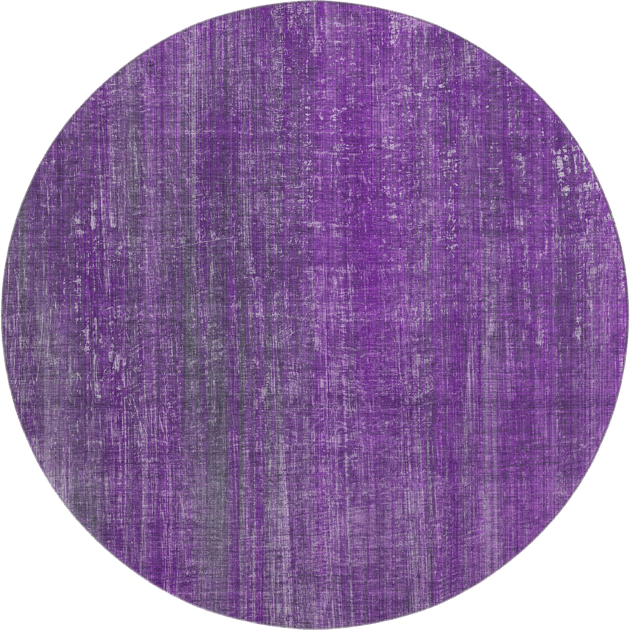 Budapest Machine Washable Transitional Purple Rug 8' x 8' #shape_Round