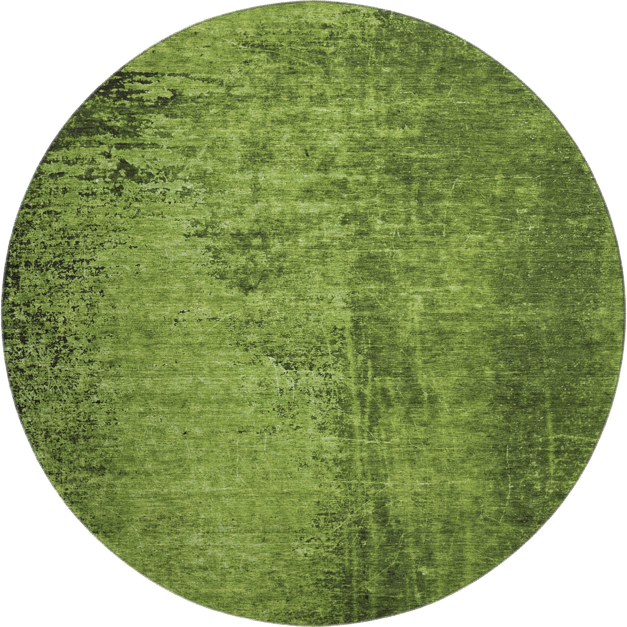 Jaipur Machine Washable Transitional Green Rug 8' x 8' #shape_Round