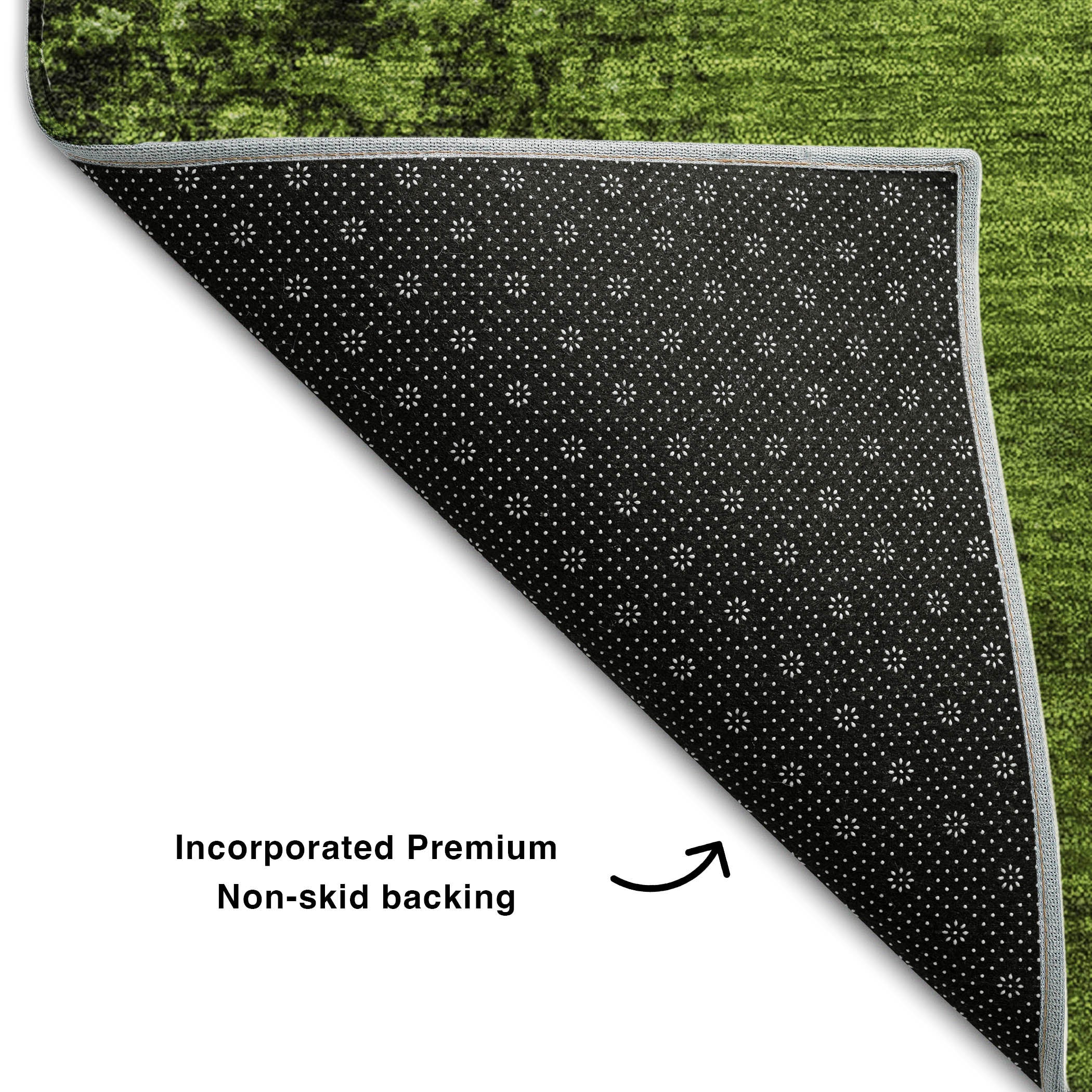Jaipur Machine Washable Transitional Green Rug 1'8" x 2'6" #shape_Rectangle