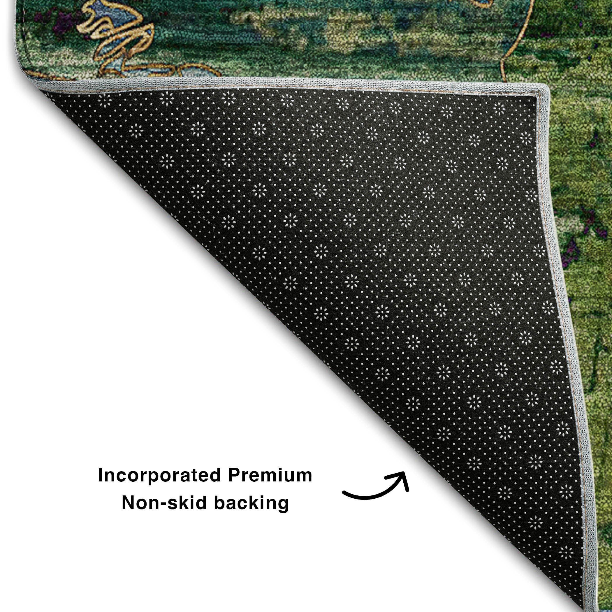 Dublin Machine Washable Transitional Taupe Brown Rug 1'8" x 2'6" #shape_Rectangle