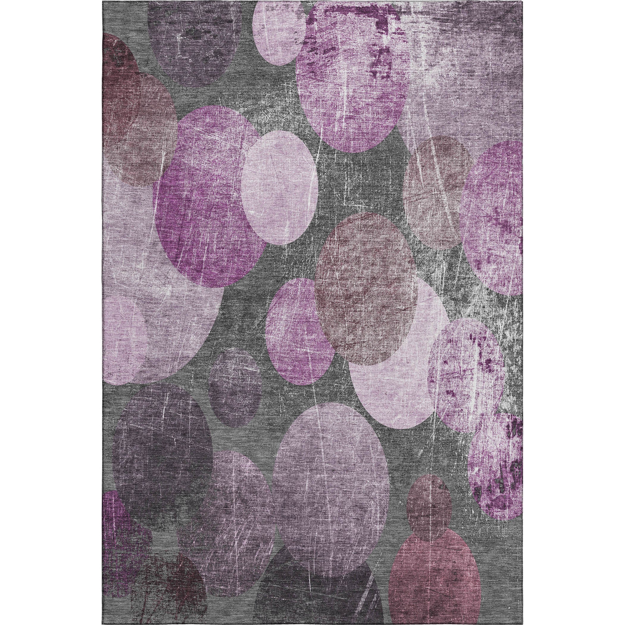 Hoi An Machine Washable Transitional Garnet Red Rug 2'6" x 3'10" #shape_Rectangle