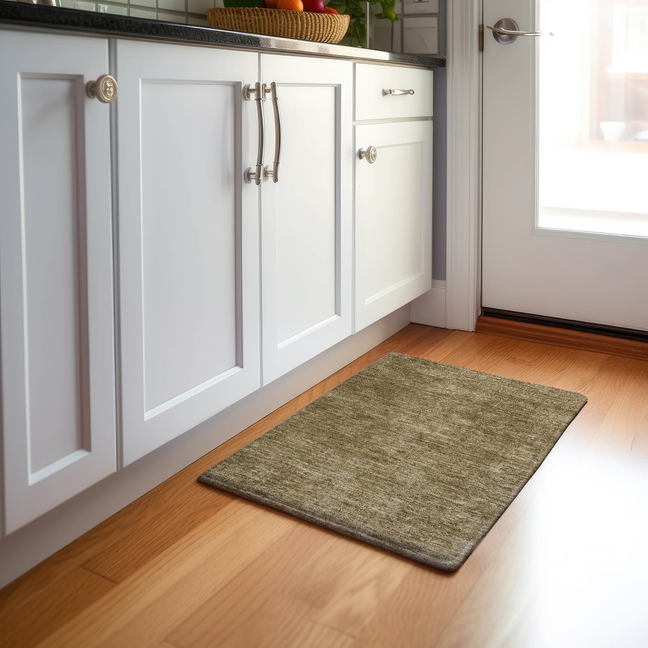 Bergen Machine Washable Transitional Beige Brown Rug 1'8" x 2'6" #shape_Rectangle