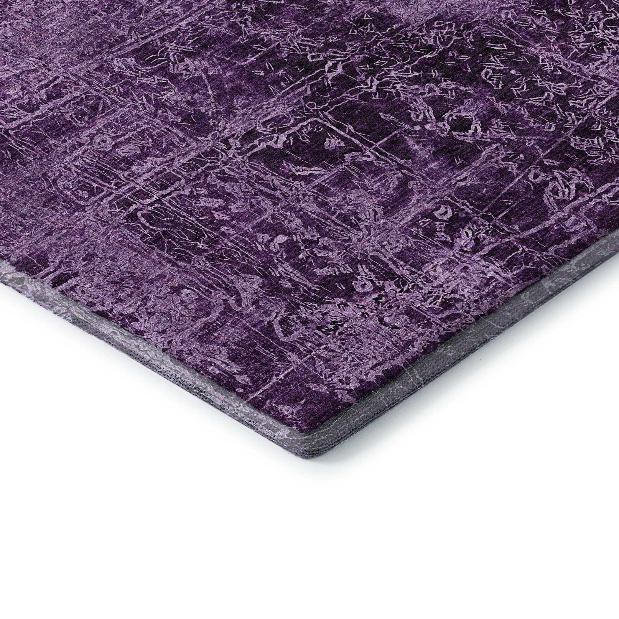 Bergen Machine Washable Transitional Purple Rug 1'8" x 2'6" #shape_Rectangle