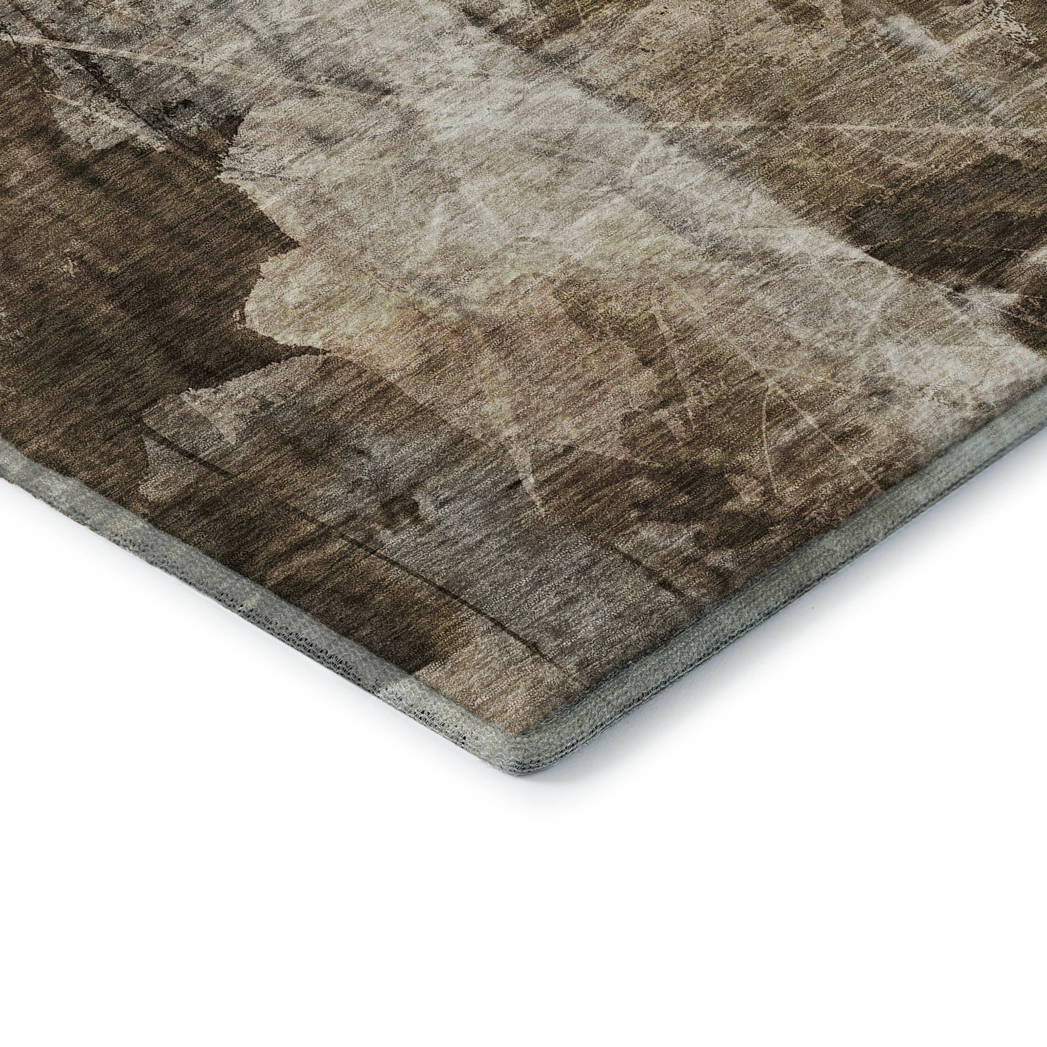 Kyoto Machine Washable Transitional Taupe Brown Rug 1'8" x 2'6" #shape_Rectangle