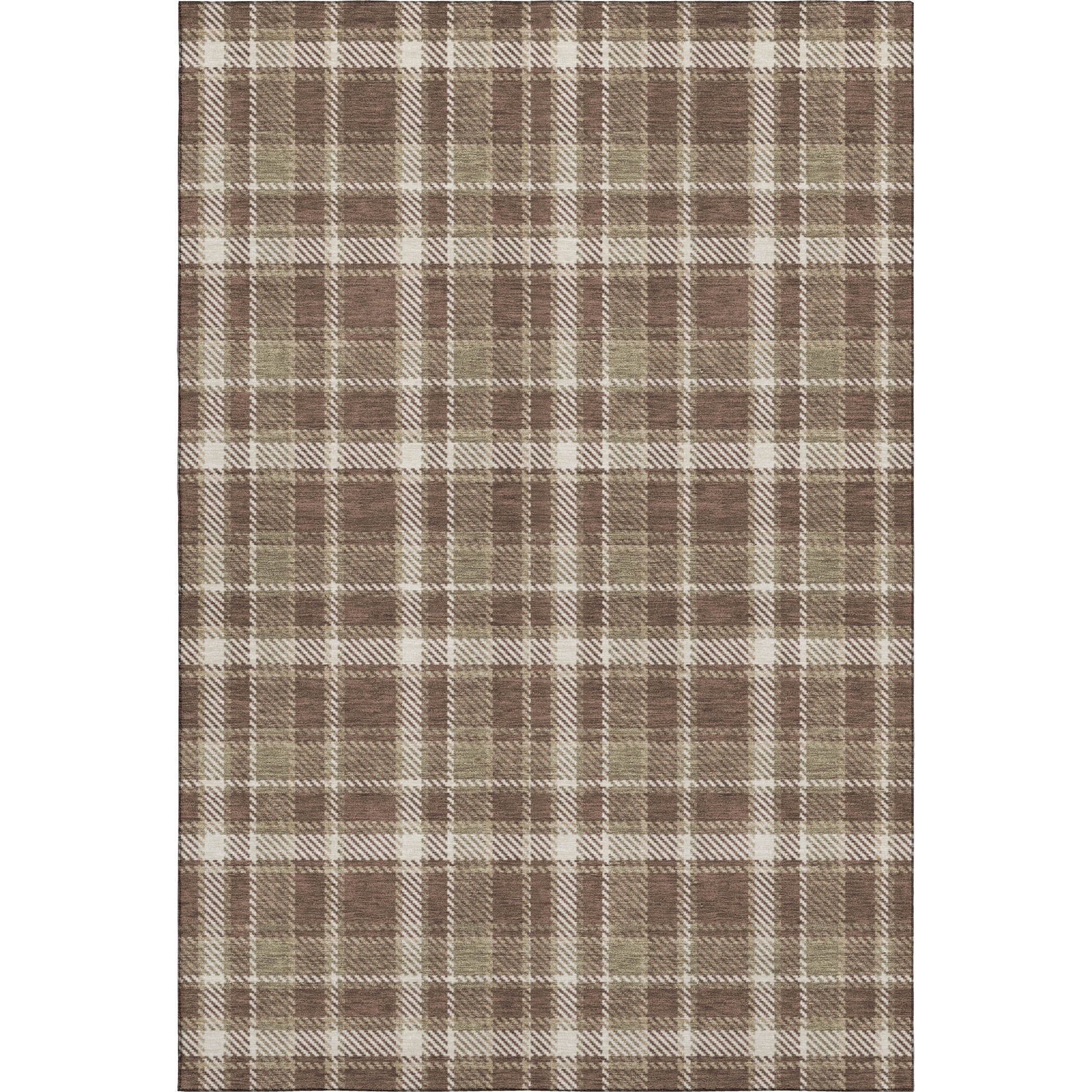 Luang Prabang Machine Washable Transitional Chocolate Brown Rug 2'6" x 3'10" #shape_Rectangle