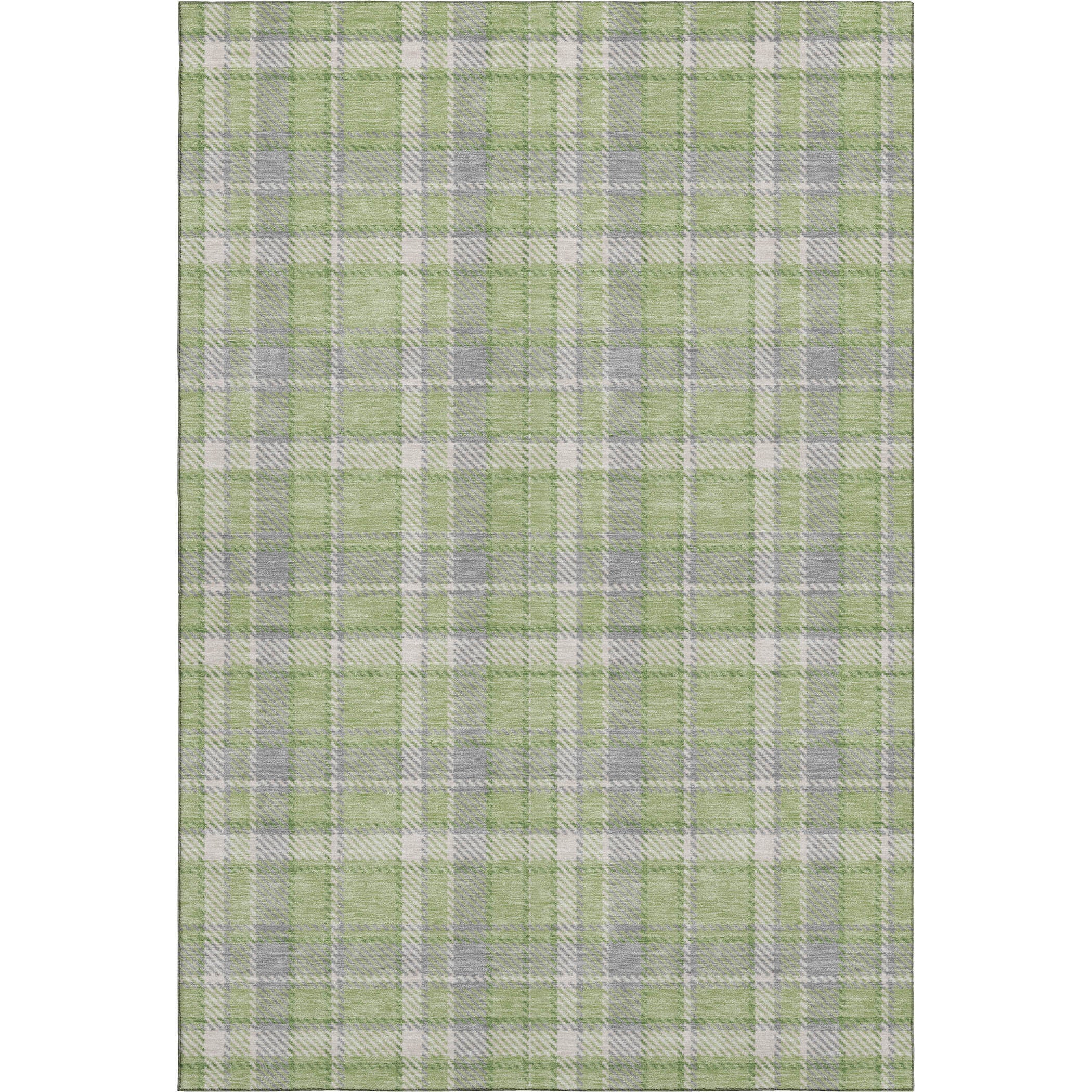 Luang Prabang Machine Washable Transitional Green Rug 2'6" x 3'10" #shape_Rectangle