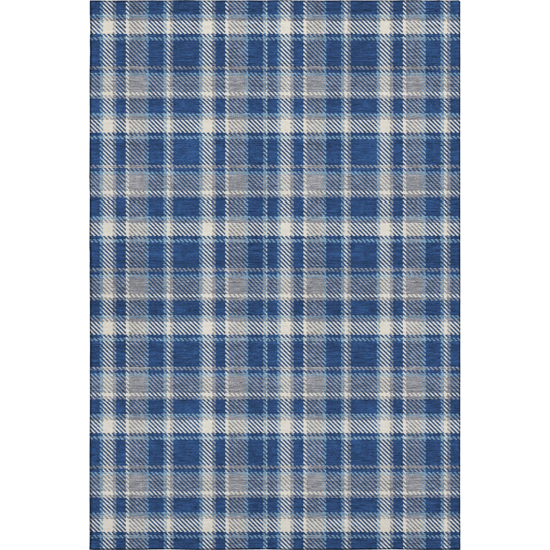 Luang Prabang Machine Washable Transitional Navy Blue Rug 2'6" x 3'10" #shape_Rectangle