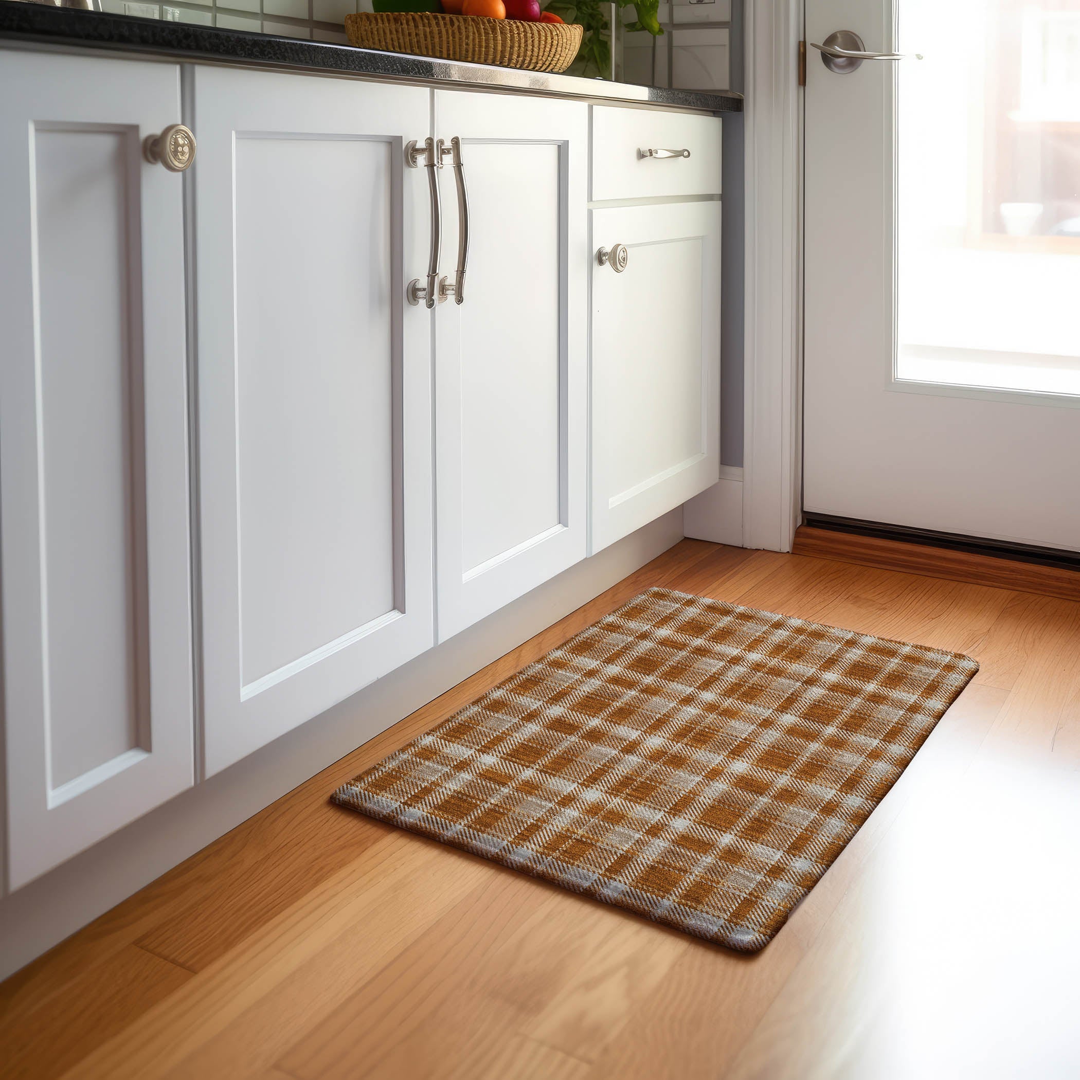 Luang Prabang Machine Washable Transitional Paprika Orange Rug 1'8" x 2'6" #shape_Rectangle