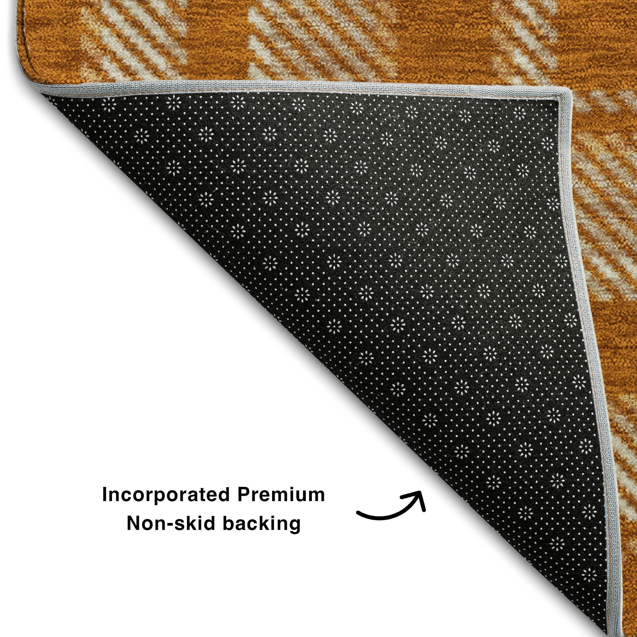 Luang Prabang Machine Washable Transitional Paprika Orange Rug 1'8" x 2'6" #shape_Rectangle