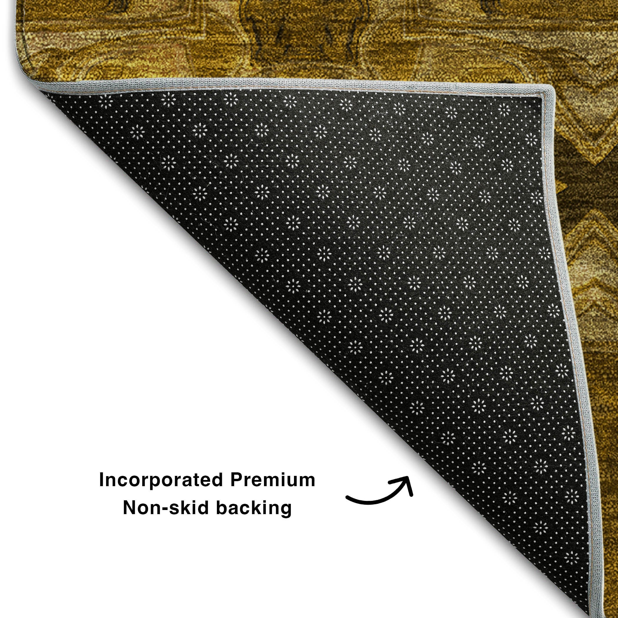Hoi An Machine Washable Transitional Chocolate Brown Rug 1'8" x 2'6" #shape_Rectangle
