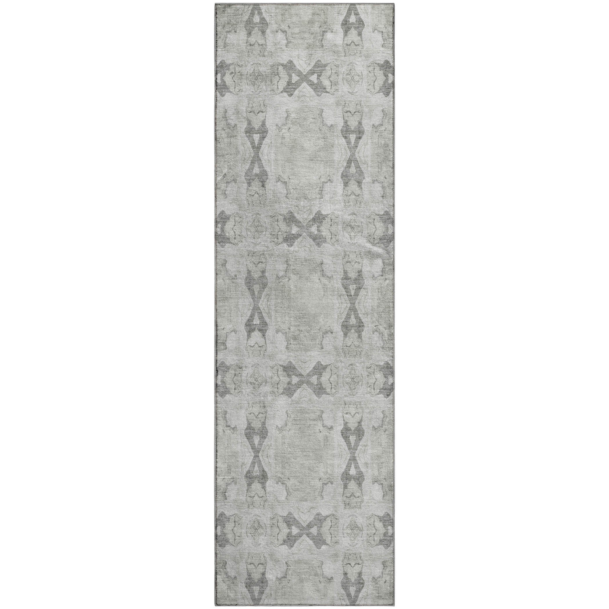 Hoi An Machine Washable Transitional Ivory Rug 2'3" x 7'6" #shape_Runner