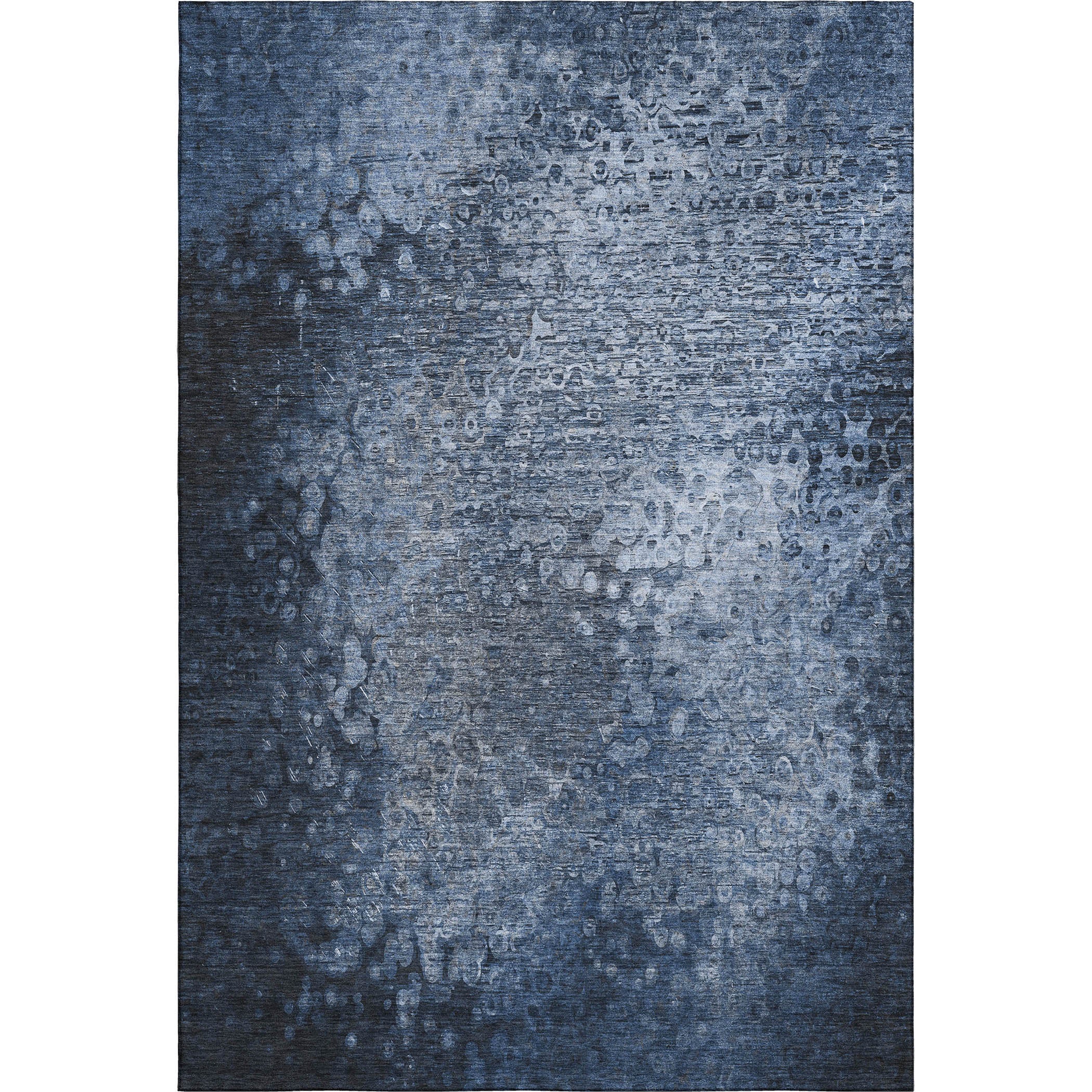 Kotor Machine Washable Transitional Blue Rug 2'6" x 3'10" #shape_Rectangle