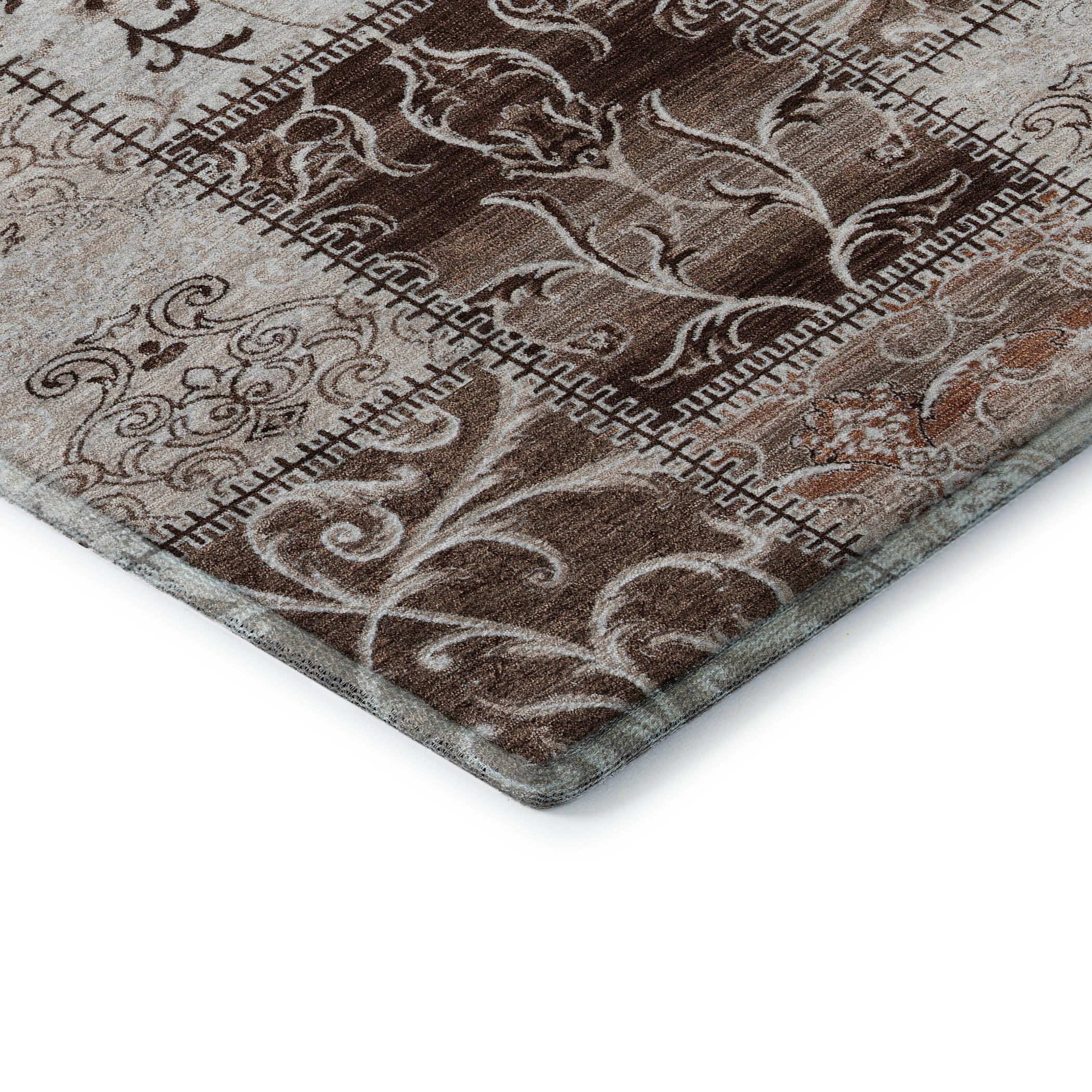 Jaipur Machine Washable Transitional Beige Brown Rug 1'8" x 2'6" #shape_Rectangle