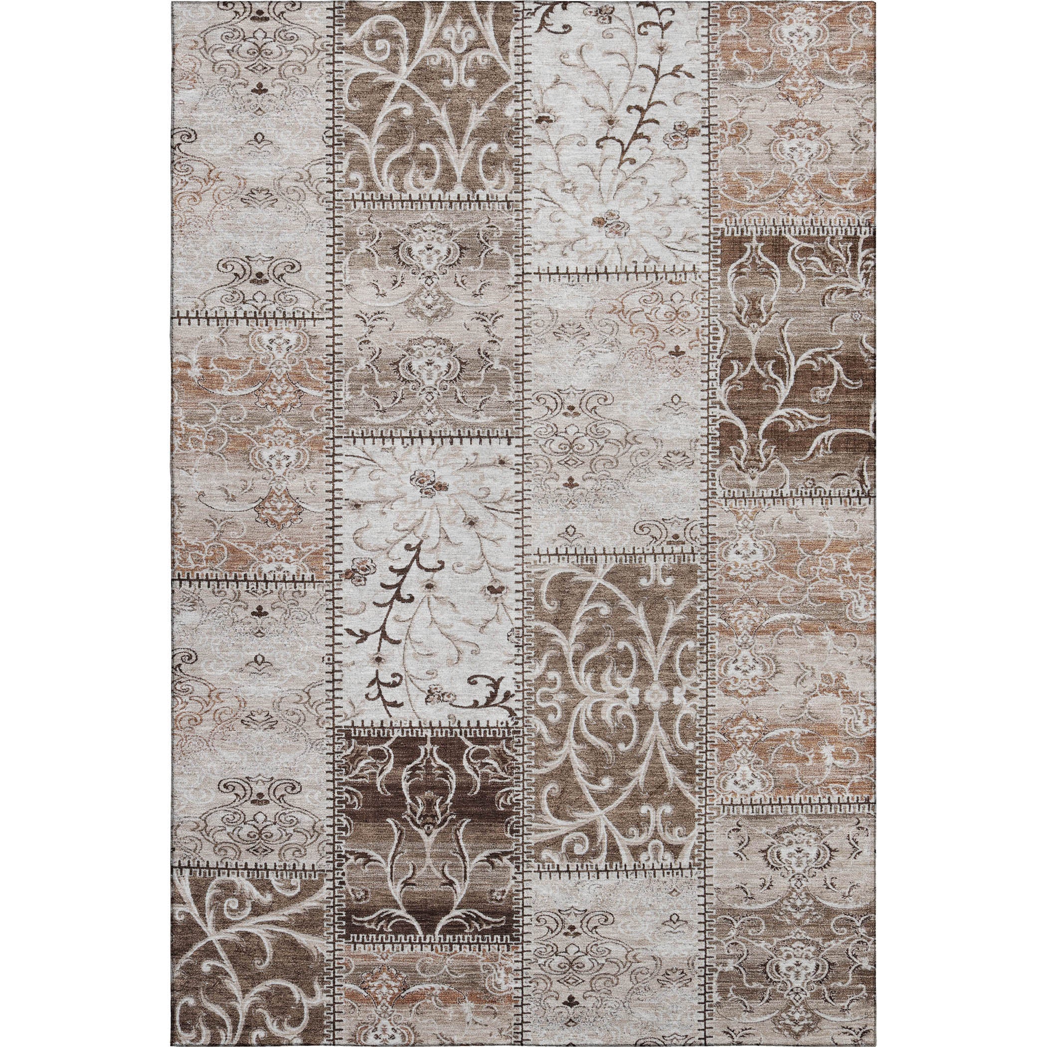 Jaipur Machine Washable Transitional Beige Brown Rug 2'6" x 3'10" #shape_Rectangle