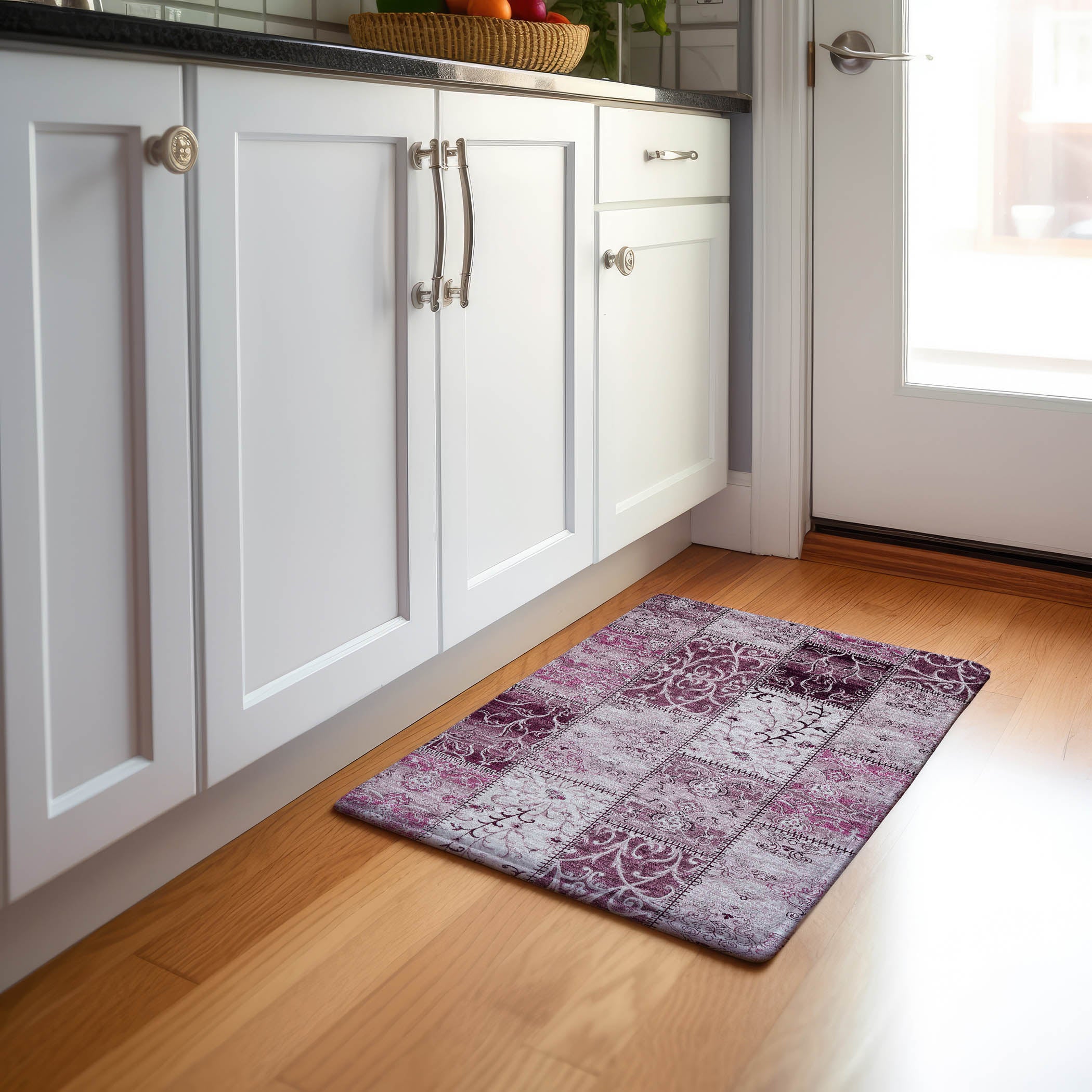 Jaipur Machine Washable Transitional Burgundy Red Rug 1'8" x 2'6" #shape_Rectangle