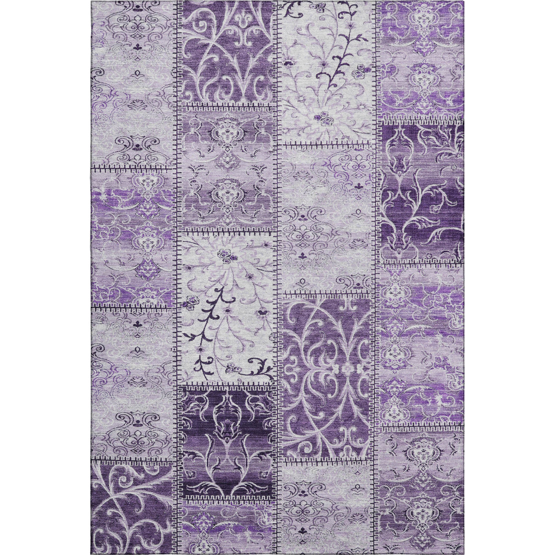 Jaipur Machine Washable Transitional Purple Rug 2'6" x 3'10" #shape_Rectangle