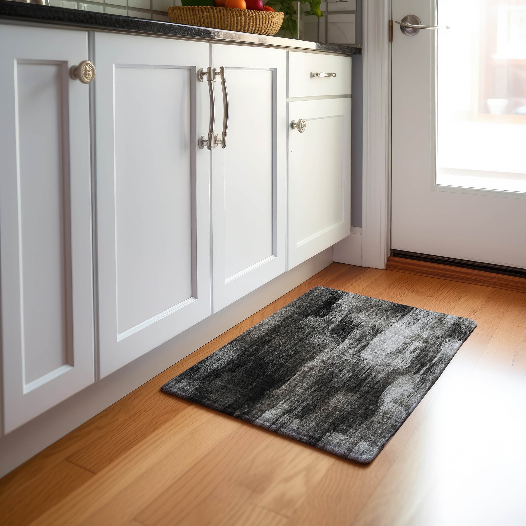 Reykjavik Machine Washable Transitional Gray Rug 1'8" x 2'6" #shape_Rectangle