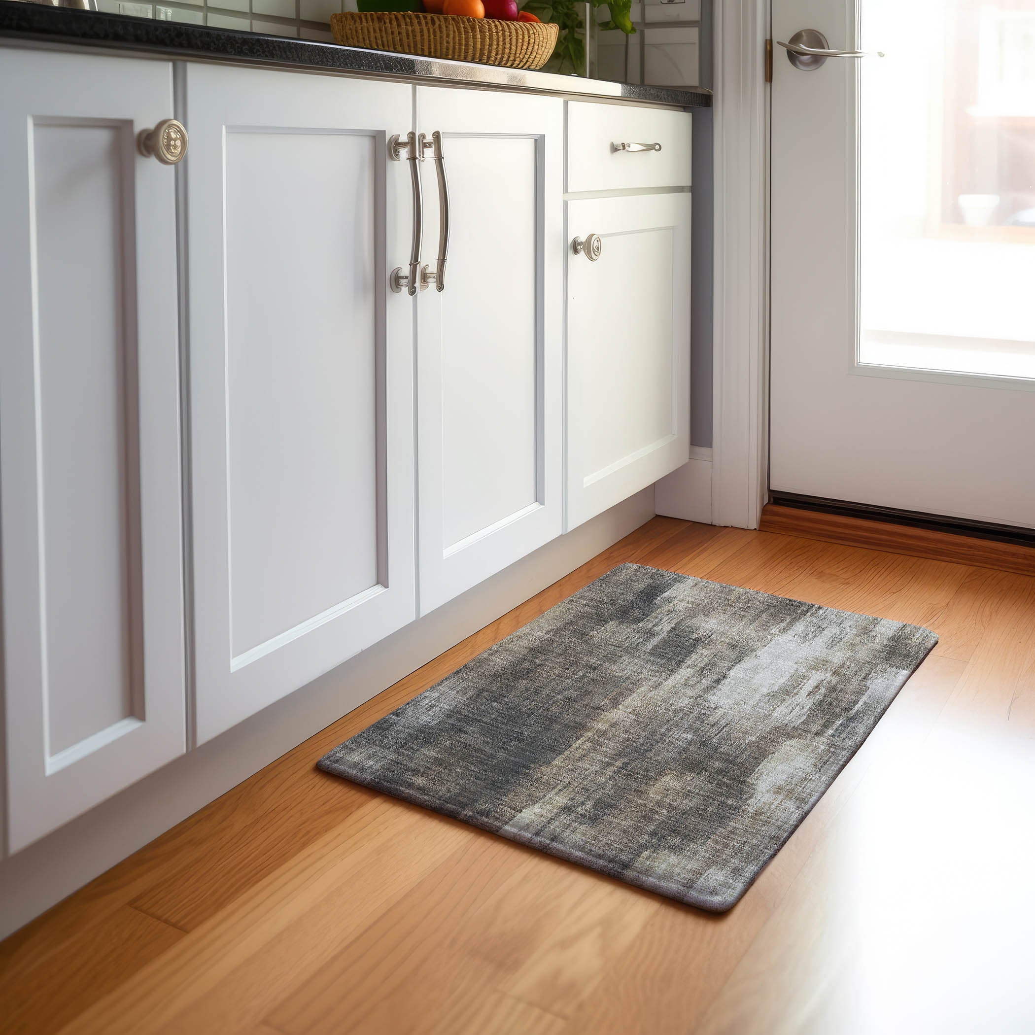 Reykjavik Machine Washable Transitional Taupe Brown Rug 1'8" x 2'6" #shape_Rectangle