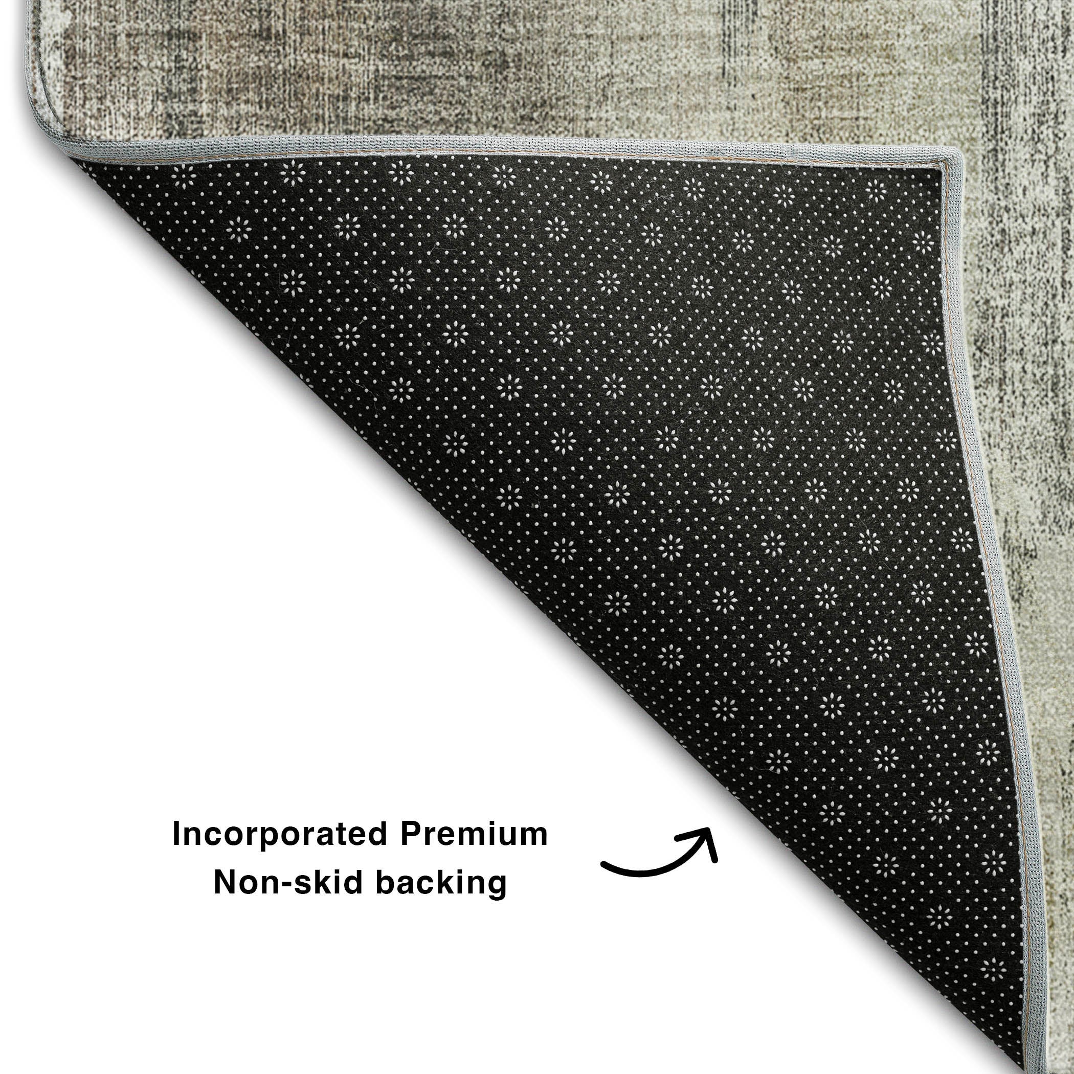 Reykjavik Machine Washable Transitional Taupe Brown Rug 1'8" x 2'6" #shape_Rectangle