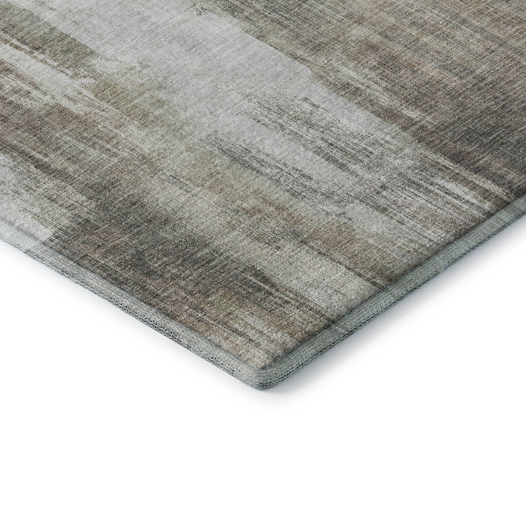 Reykjavik Machine Washable Transitional Taupe Brown Rug 1'8" x 2'6" #shape_Rectangle
