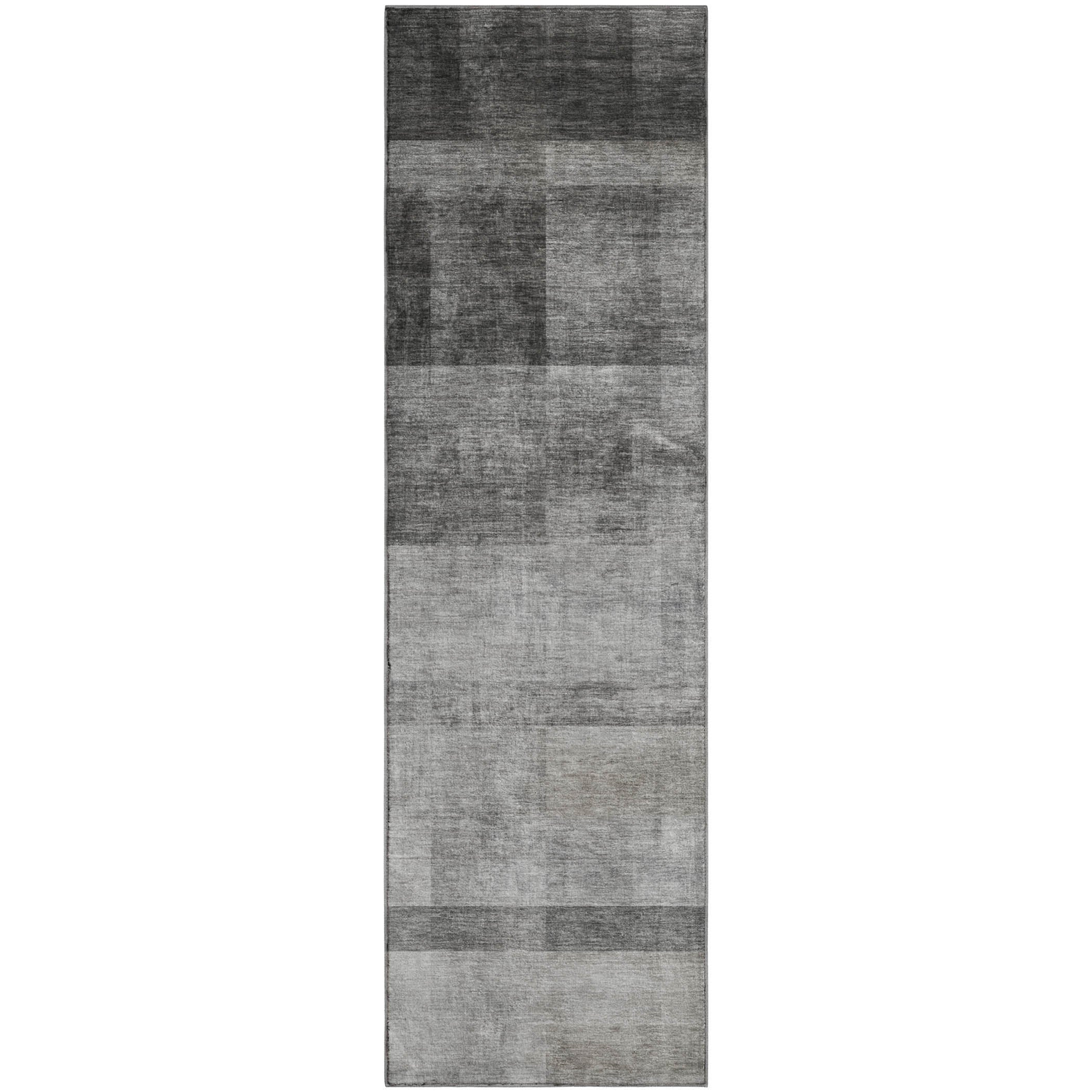 Lucerne Machine Washable Transitional Gray Rug 2'3" x 7'6" #shape_Runner