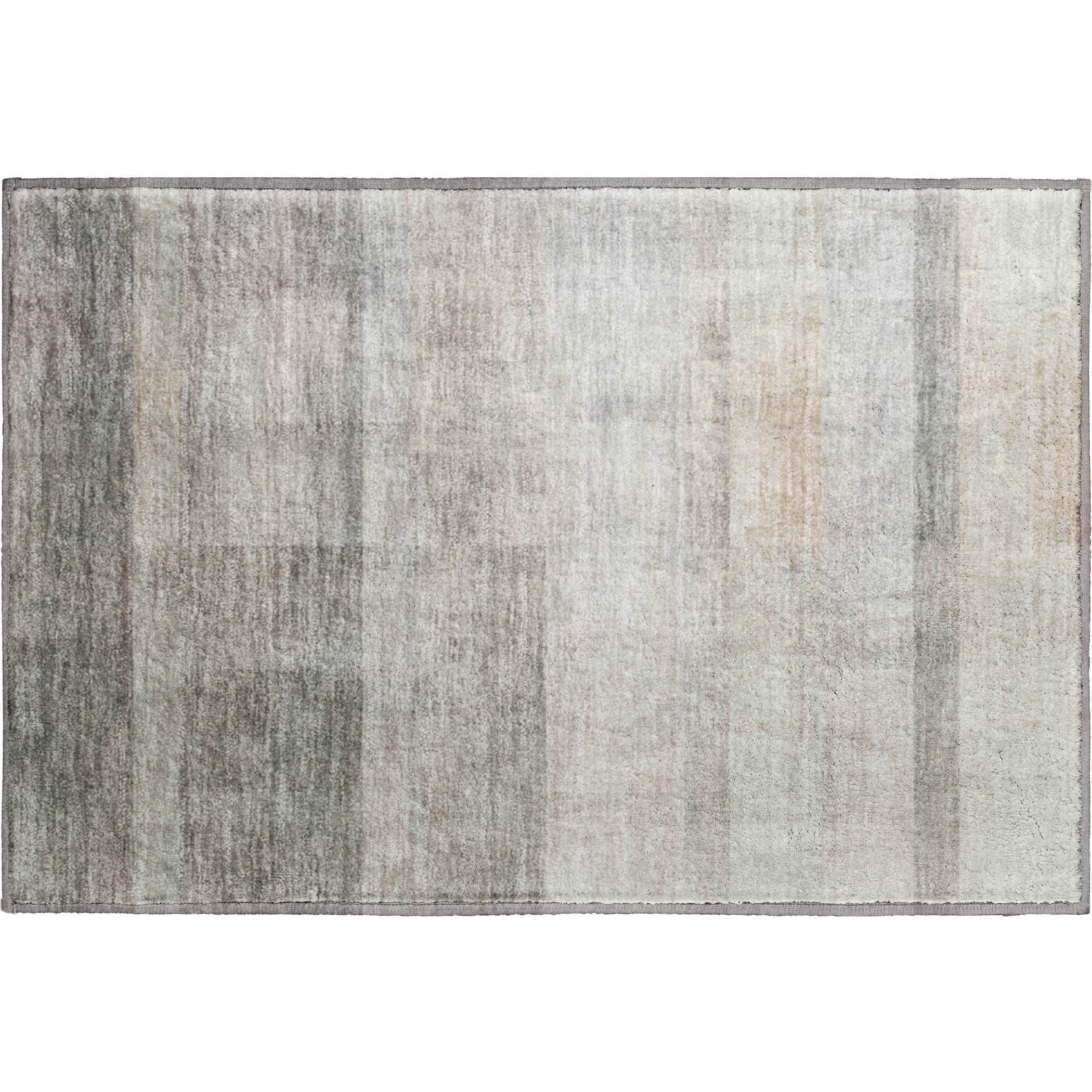 Lucerne Machine Washable Transitional Taupe Brown Rug 1'8" x 2'6" #shape_Rectangle