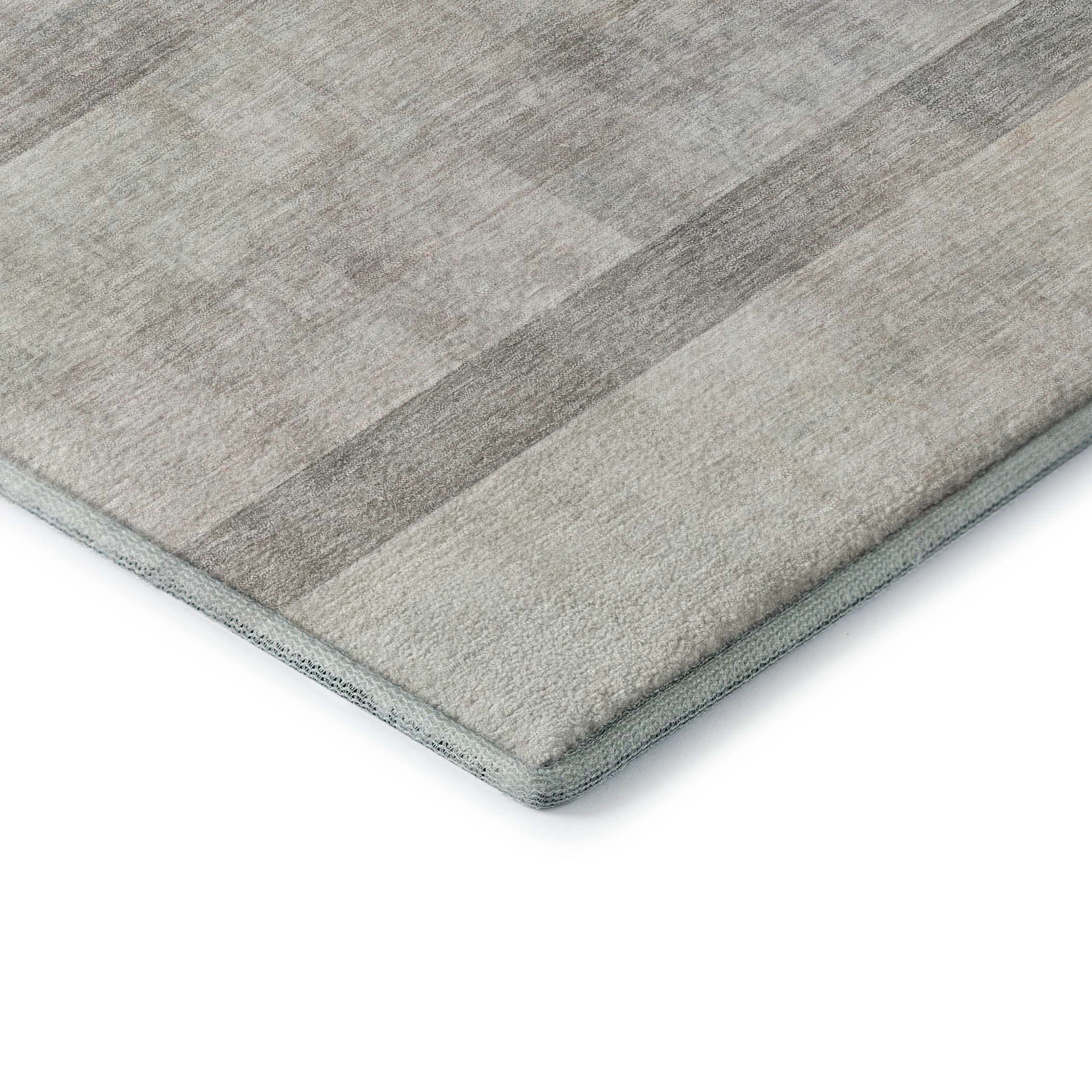 Lucerne Machine Washable Transitional Taupe Brown Rug 1'8" x 2'6" #shape_Rectangle