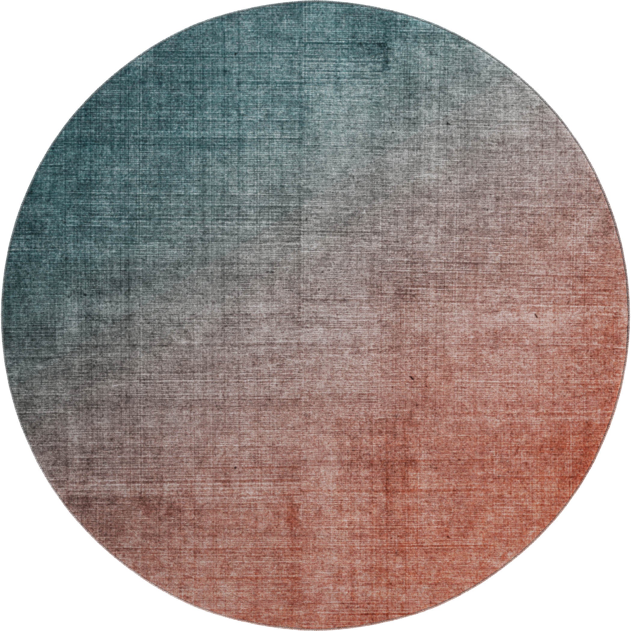 Jaipur Machine Washable Transitional Teal Rug 8' x 8' #shape_Round