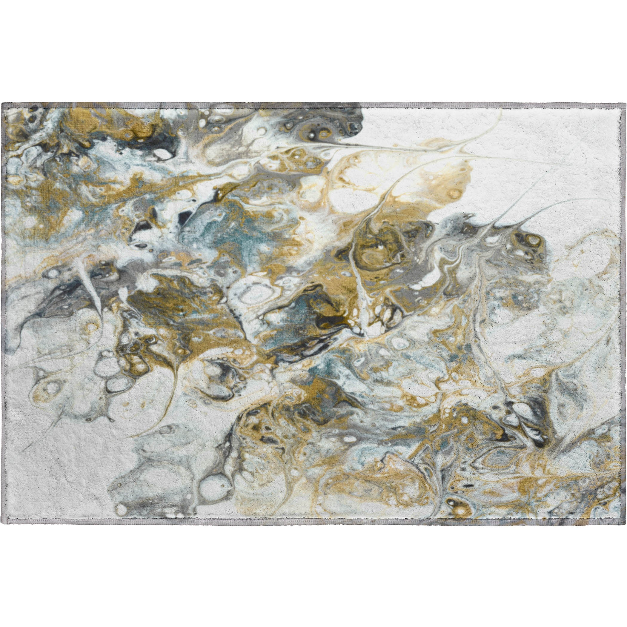 Lima Machine Washable Contemporary Smoke Neutral Rug 1'8" x 2'6" #shape_Rectangle