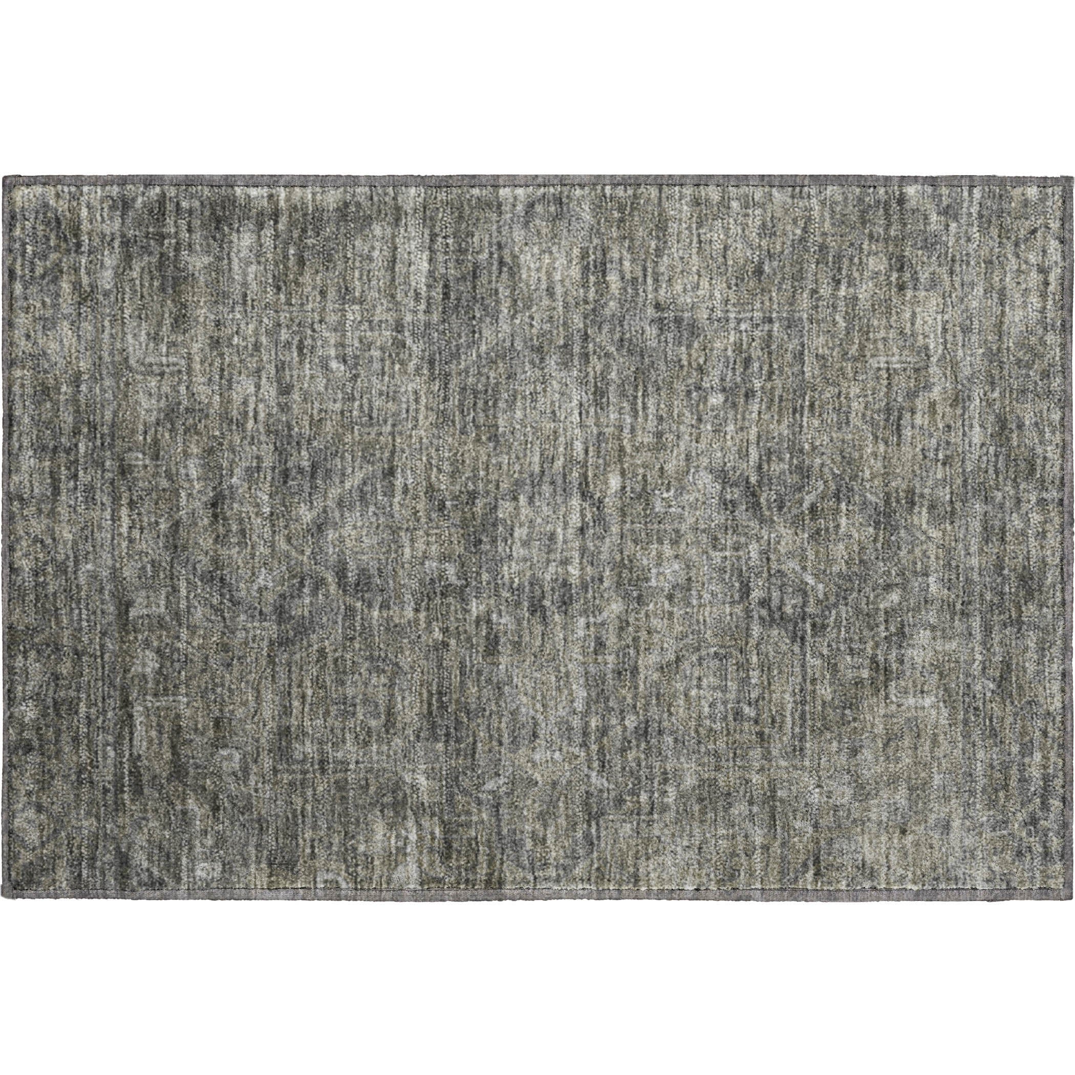 Reykjavik Machine Washable Traditional Mocha Brown Rug 1'8" x 2'6" #shape_Rectangle