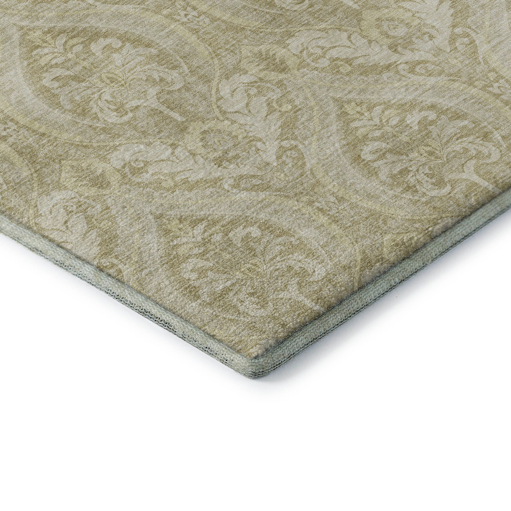 Oaxaca Machine Washable Transitional Beige Brown Rug 1'8" x 2'6" #shape_Rectangle