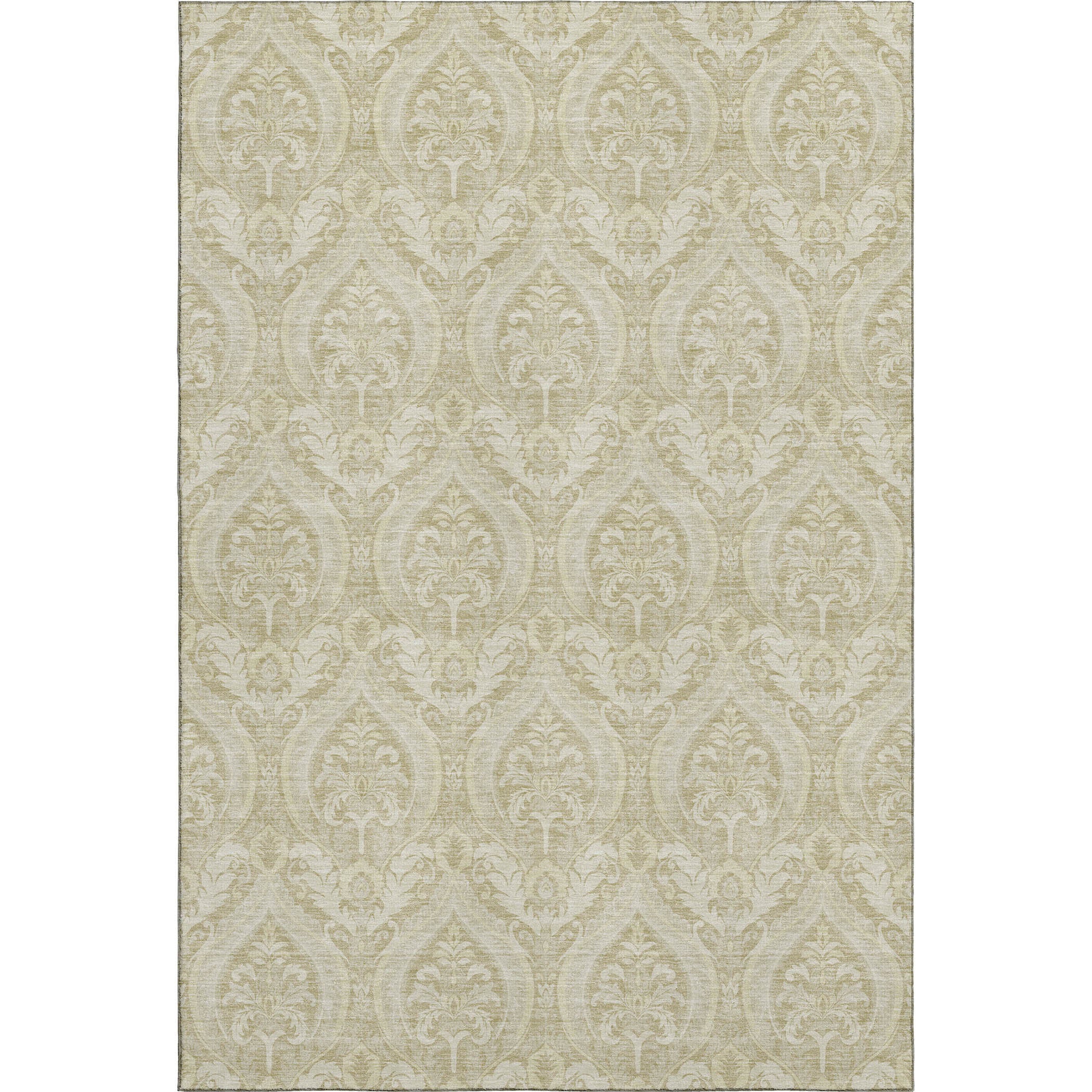 Oaxaca Machine Washable Transitional Beige Brown Rug 2'6" x 3'10" #shape_Rectangle