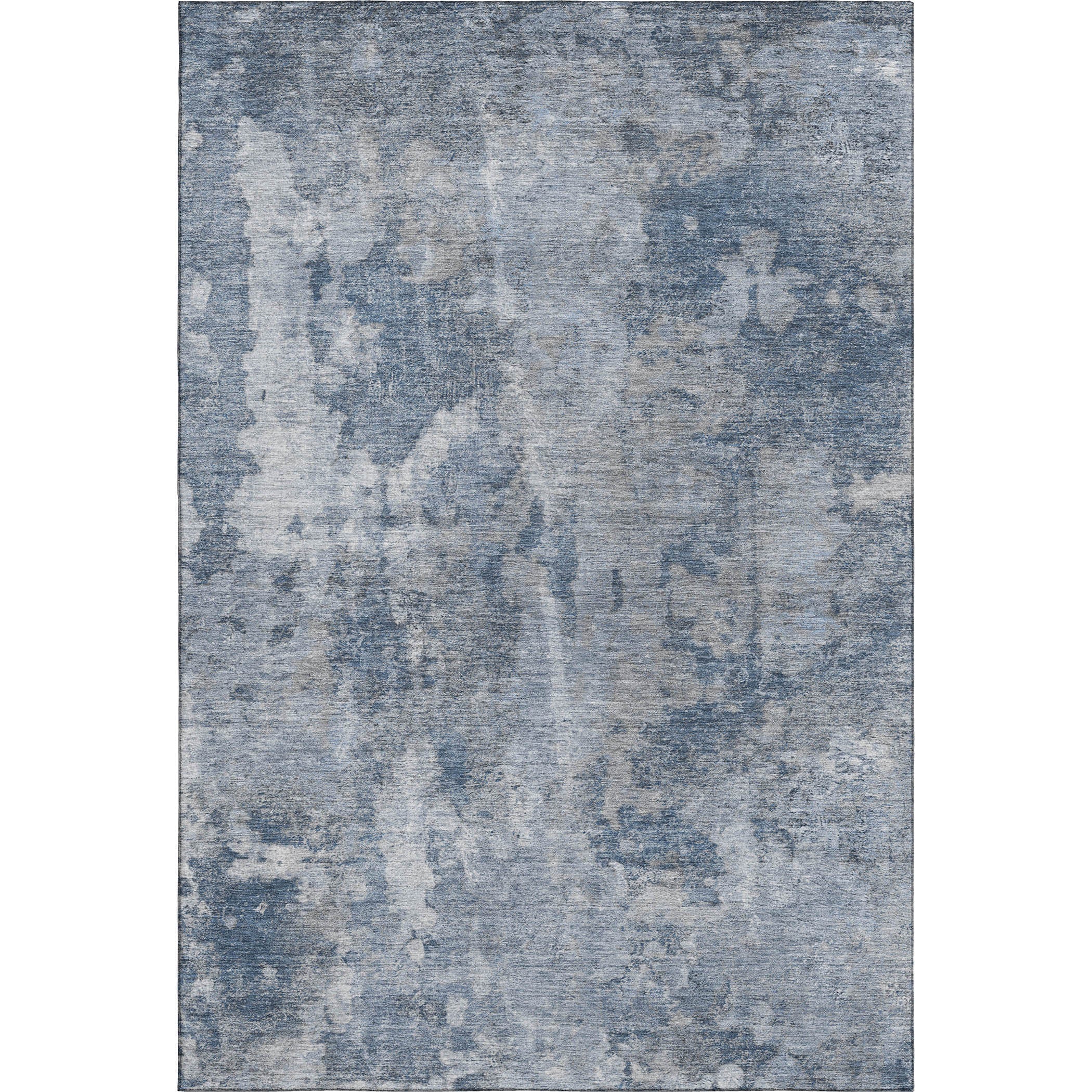 Hoi An Machine Washable Transitional Blue Rug 2'6" x 3'10" #shape_Rectangle