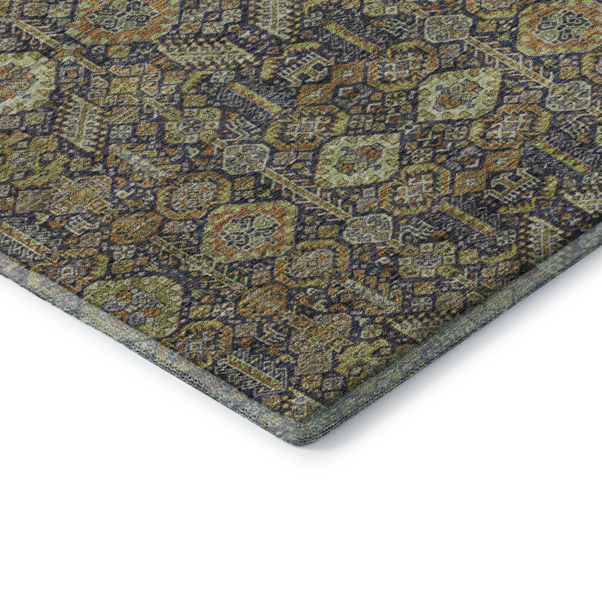 Lucerne Machine Washable Transitional Paprika Orange Rug 1'8" x 2'6" #shape_Rectangle