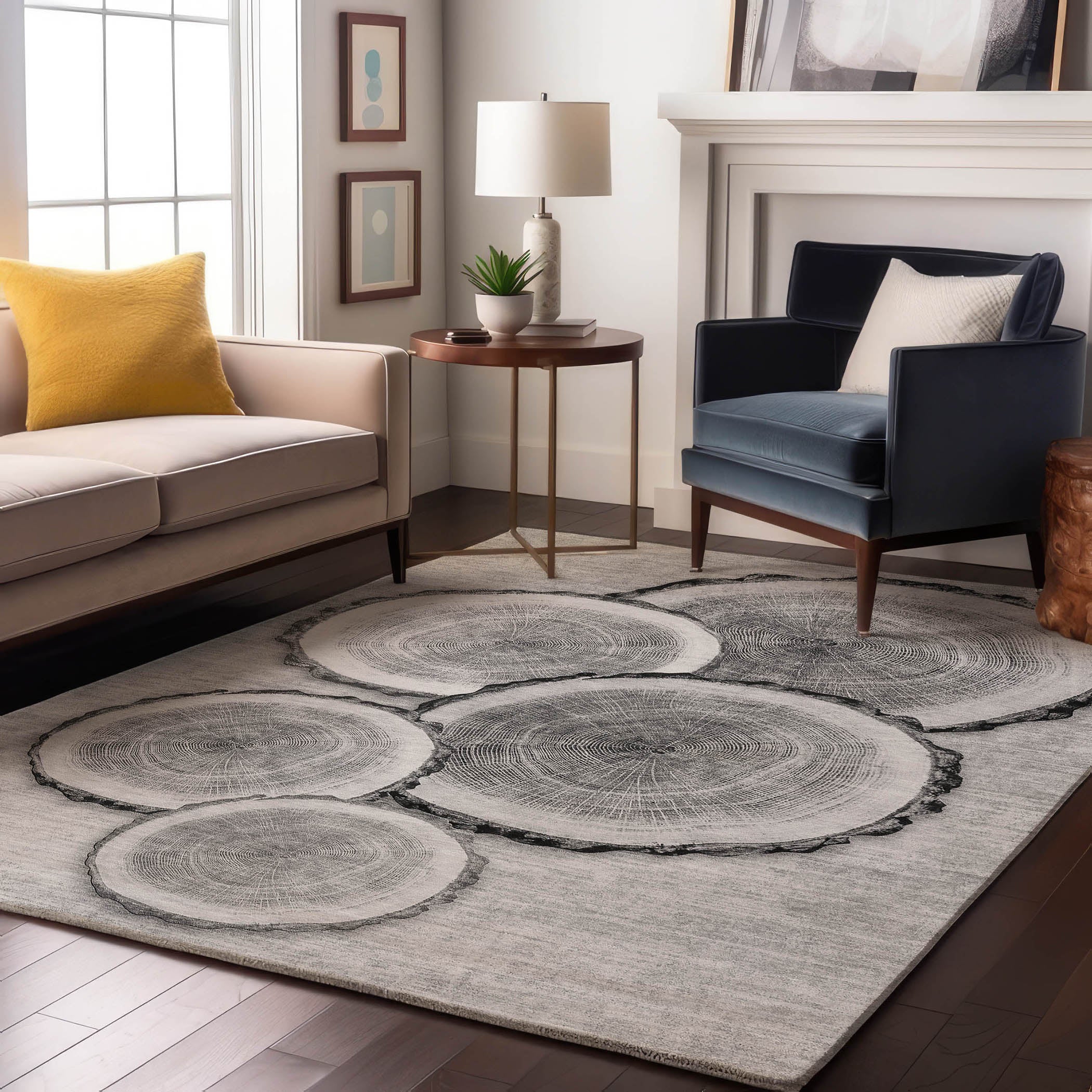 Dublin Machine Washable Transitional Gray Rug 2'6" x 3'10" #shape_Rectangle