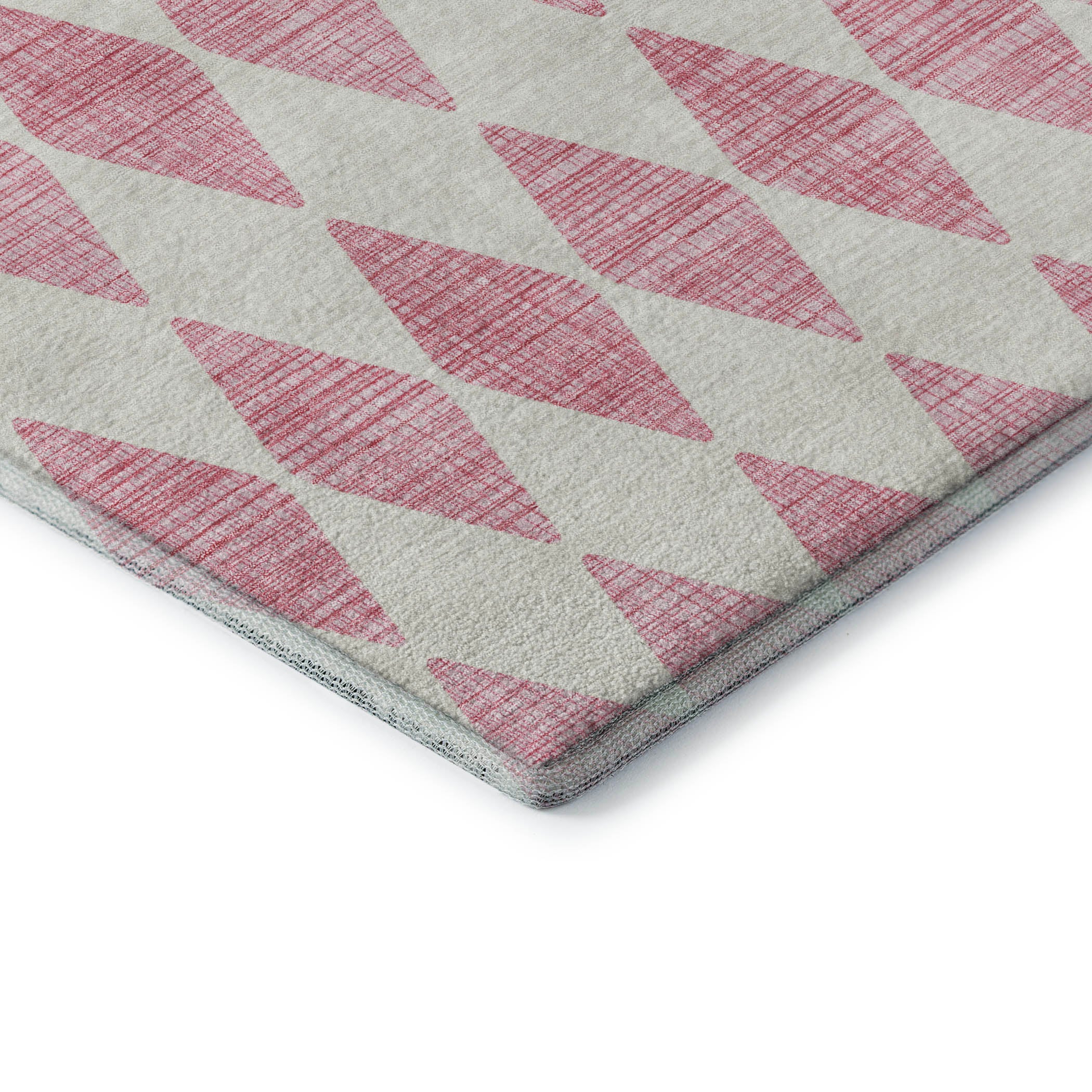 Vienna Machine Washable Transitional Pink Rug 1'8" x 2'6" #shape_Rectangle