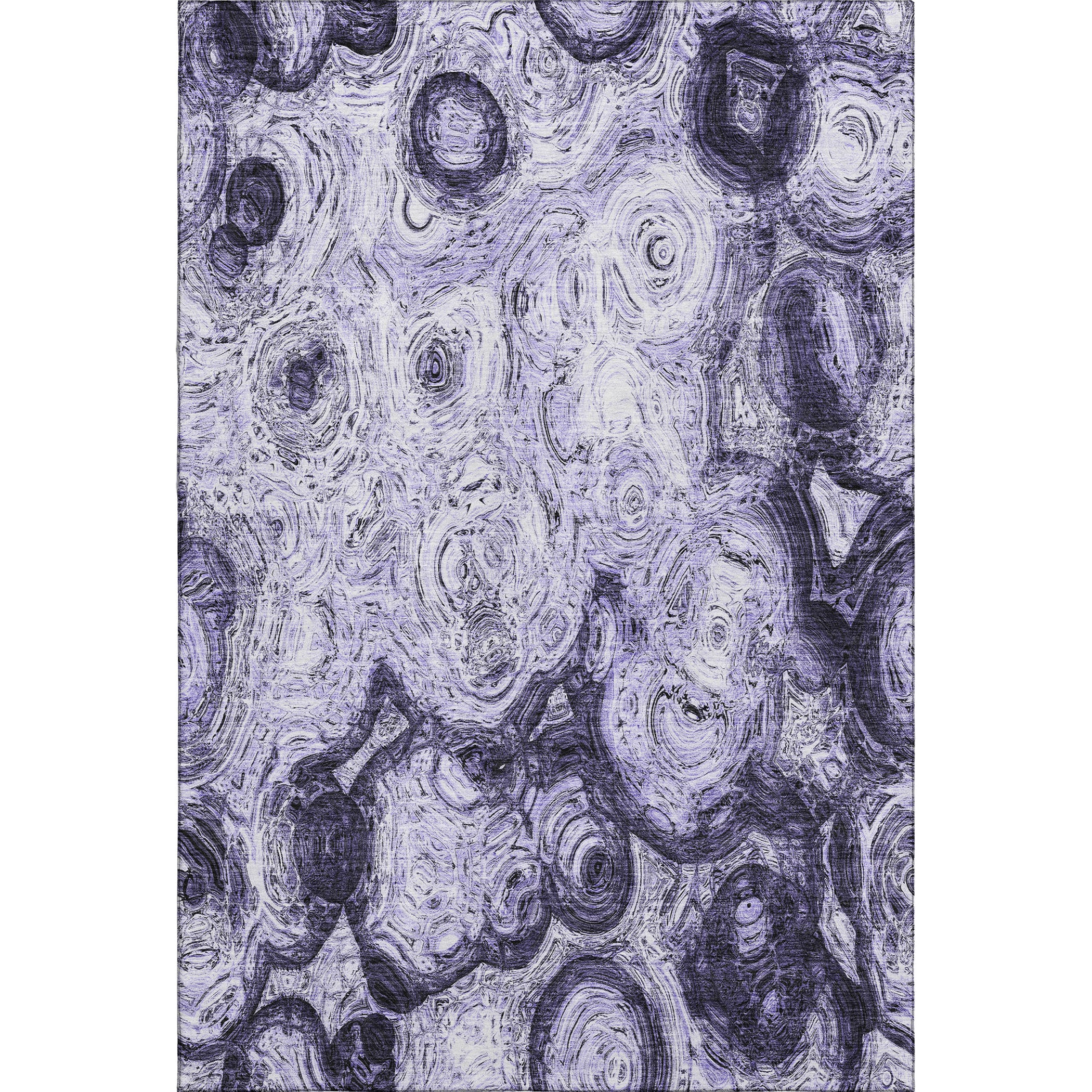 Cartagena Machine Washable Transitional Purple Rug 2'6" x 3'10" #shape_Rectangle