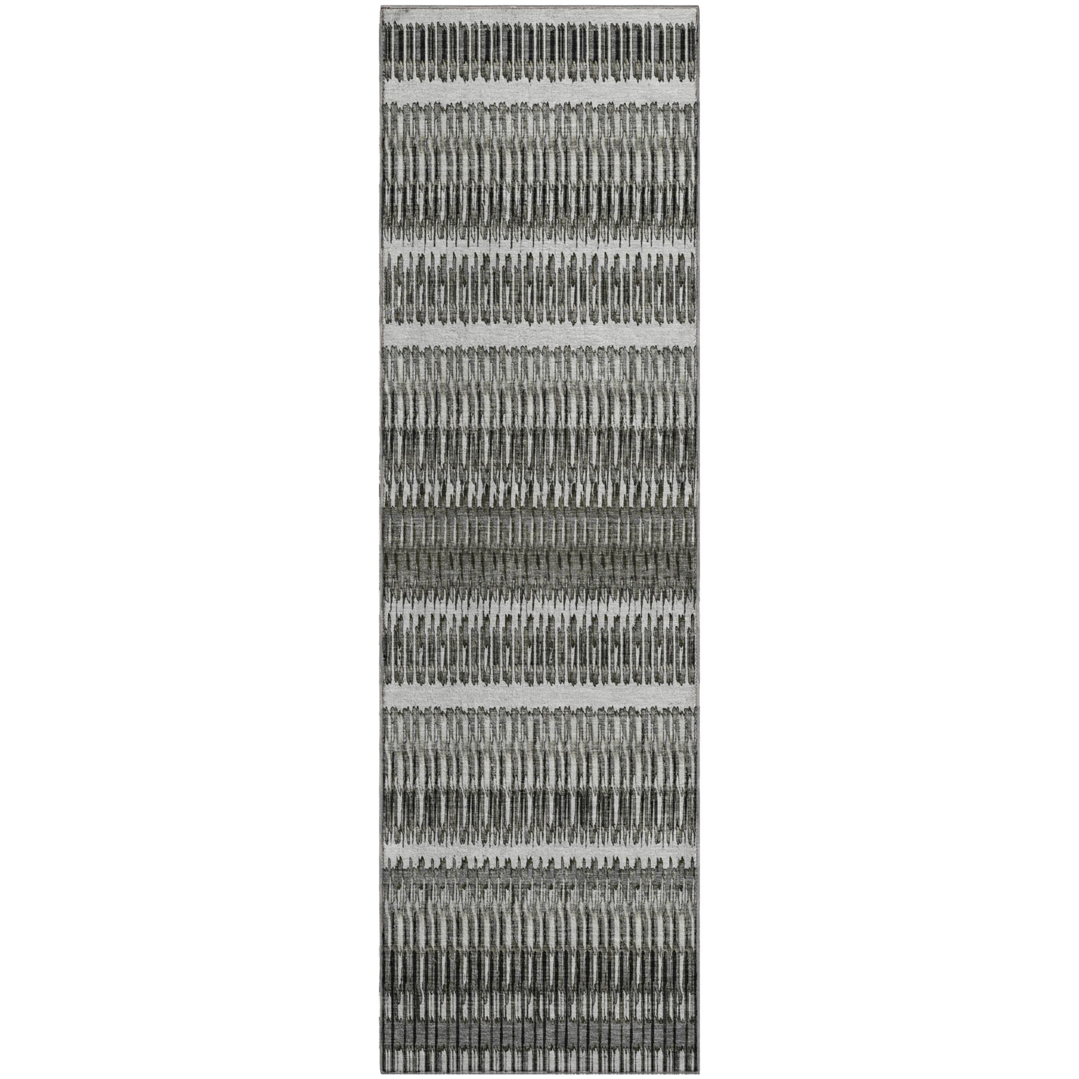 Lucerne Machine Washable Transitional Gray Rug 2'3" x 7'6" #shape_Runner