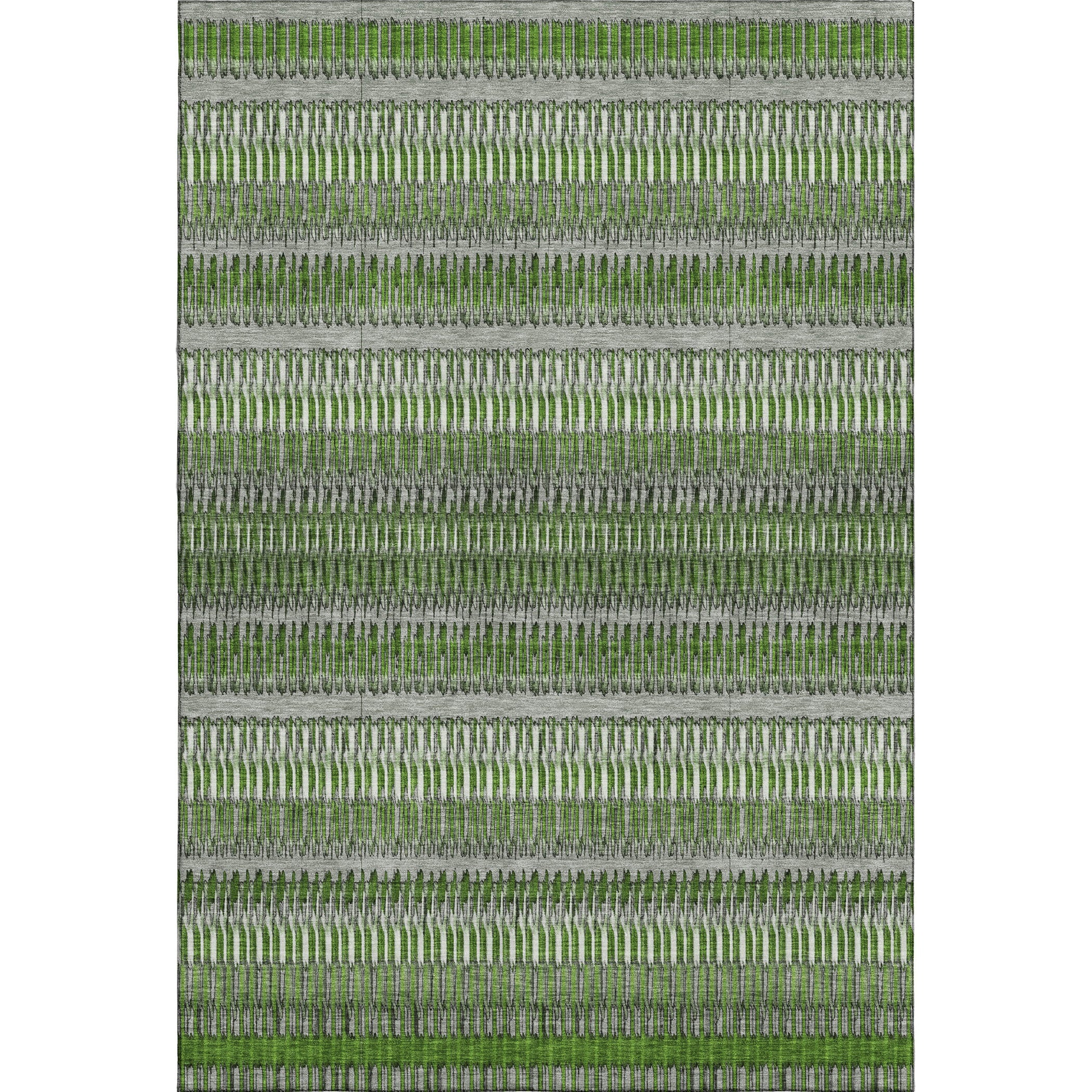Lucerne Machine Washable Transitional Green Rug 2'6" x 3'10" #shape_Rectangle