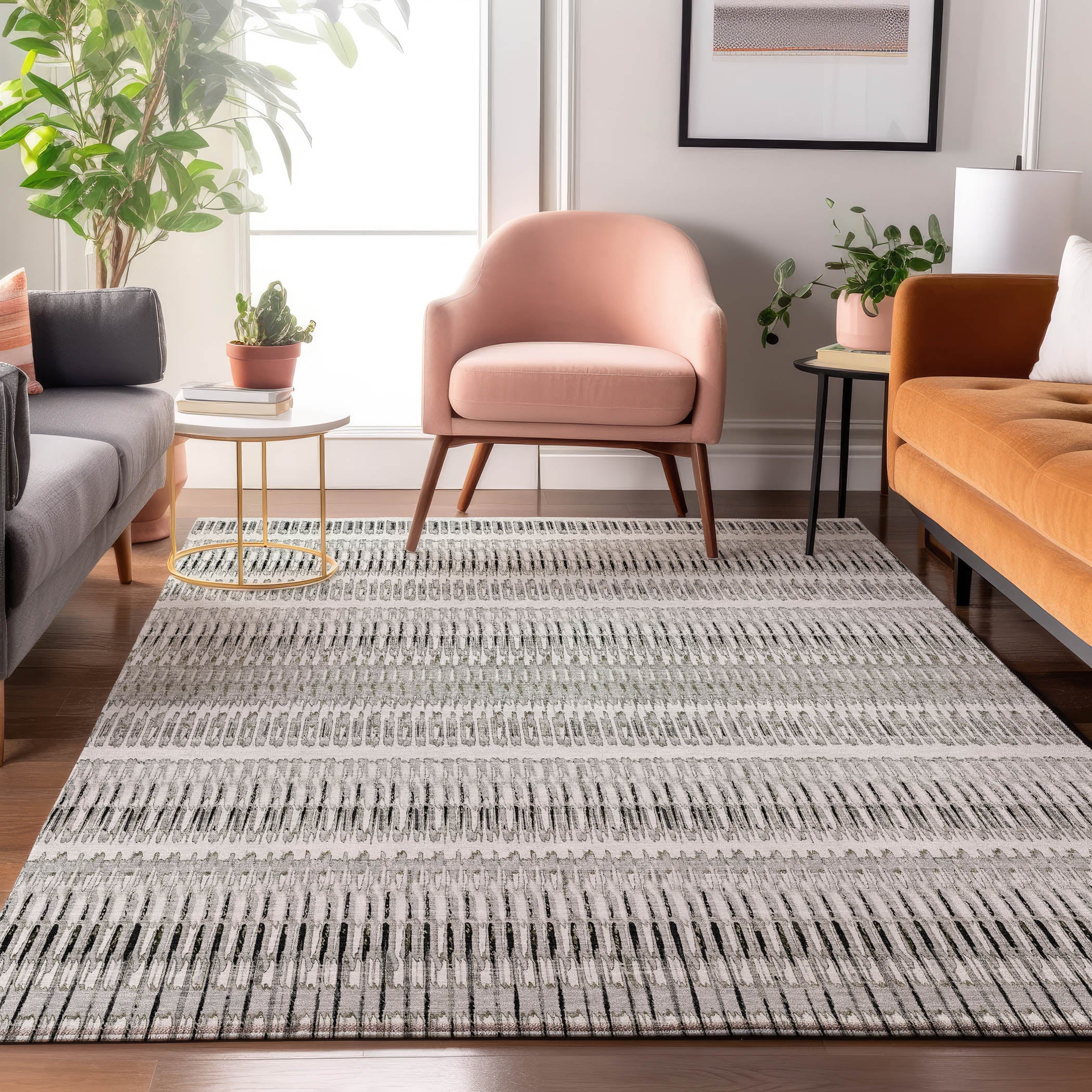Lucerne Machine Washable Transitional Ivory Rug 2'6" x 3'10" #shape_Rectangle