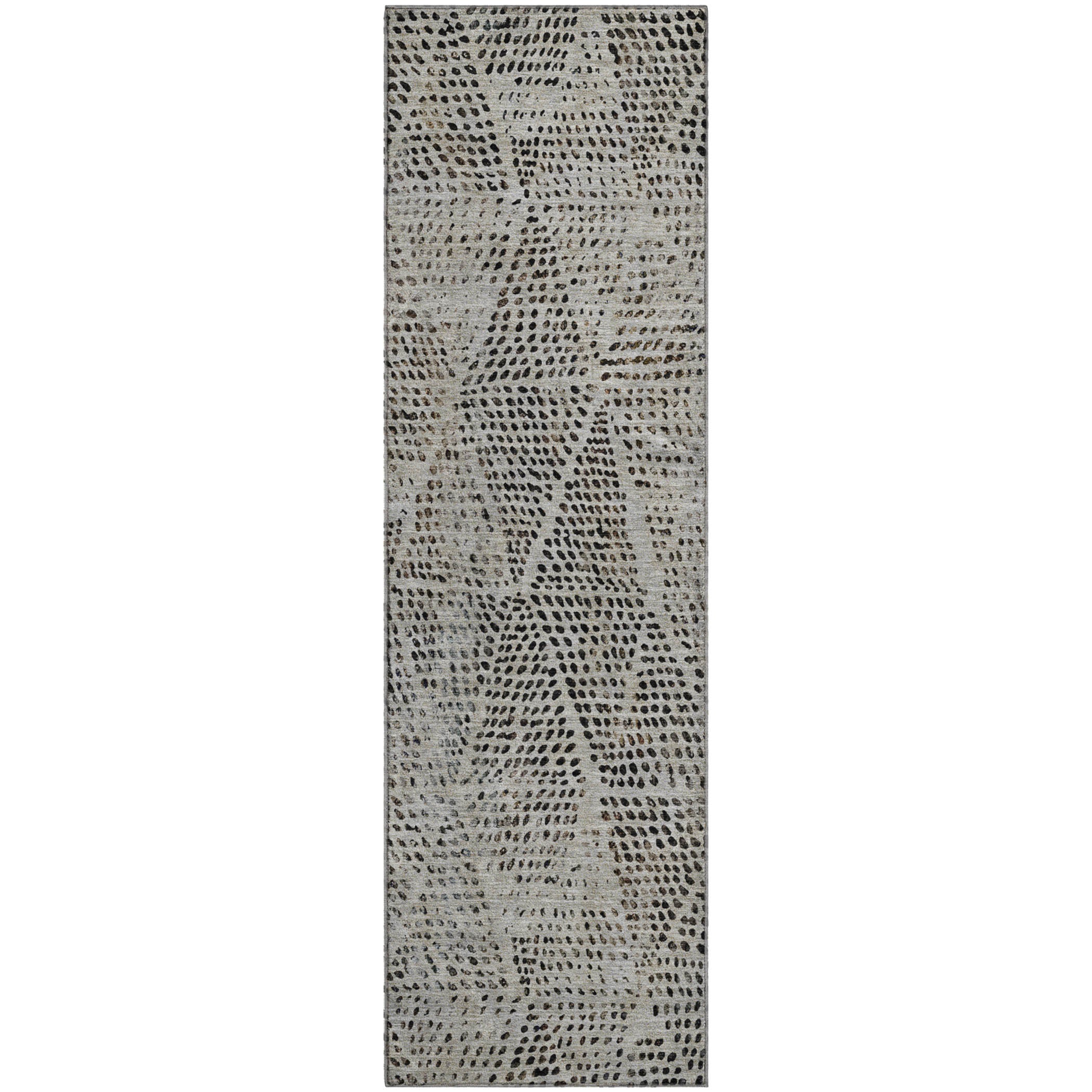 Bern Machine Washable Transitional Gray Rug 2'3" x 7'6" #shape_Runner