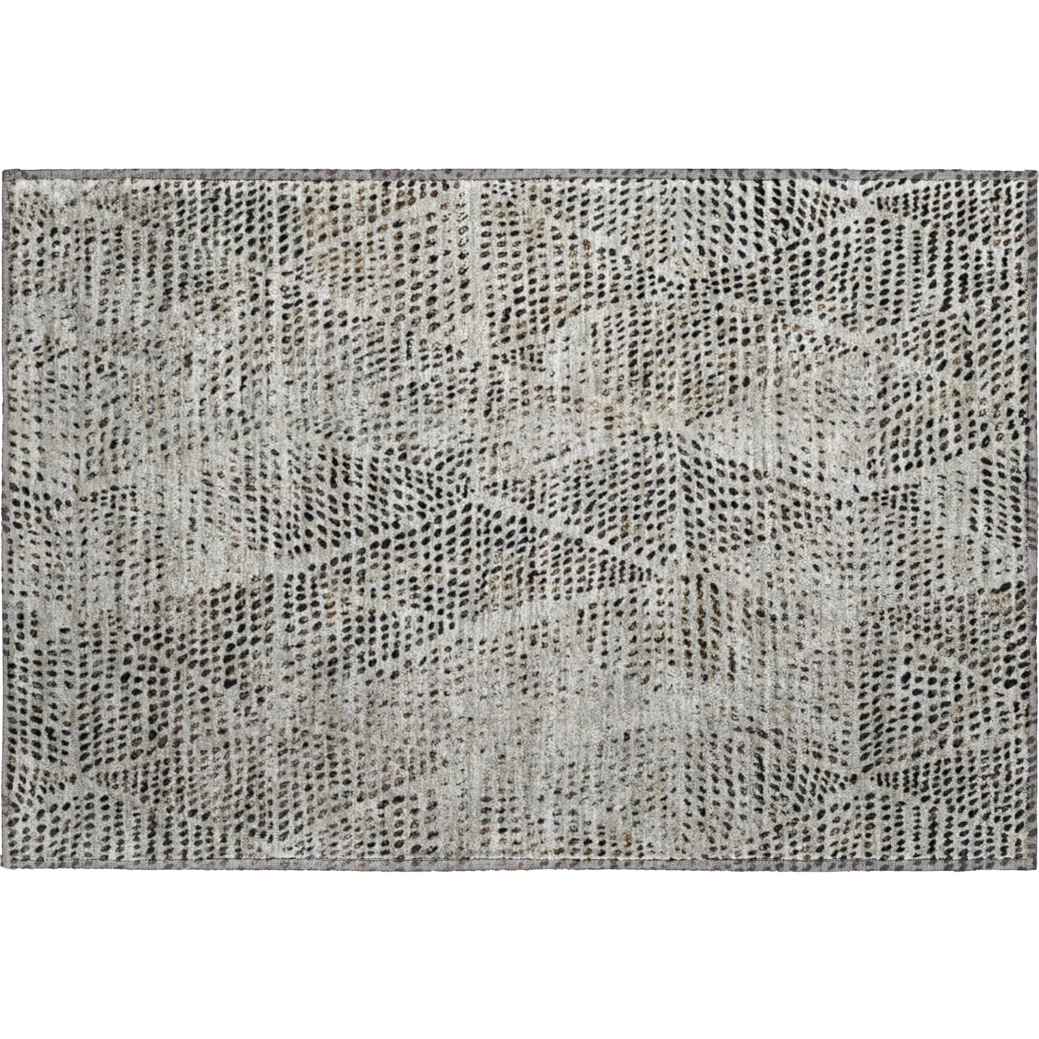 Bern Machine Washable Transitional Gray Rug 1'8" x 2'6" #shape_Rectangle