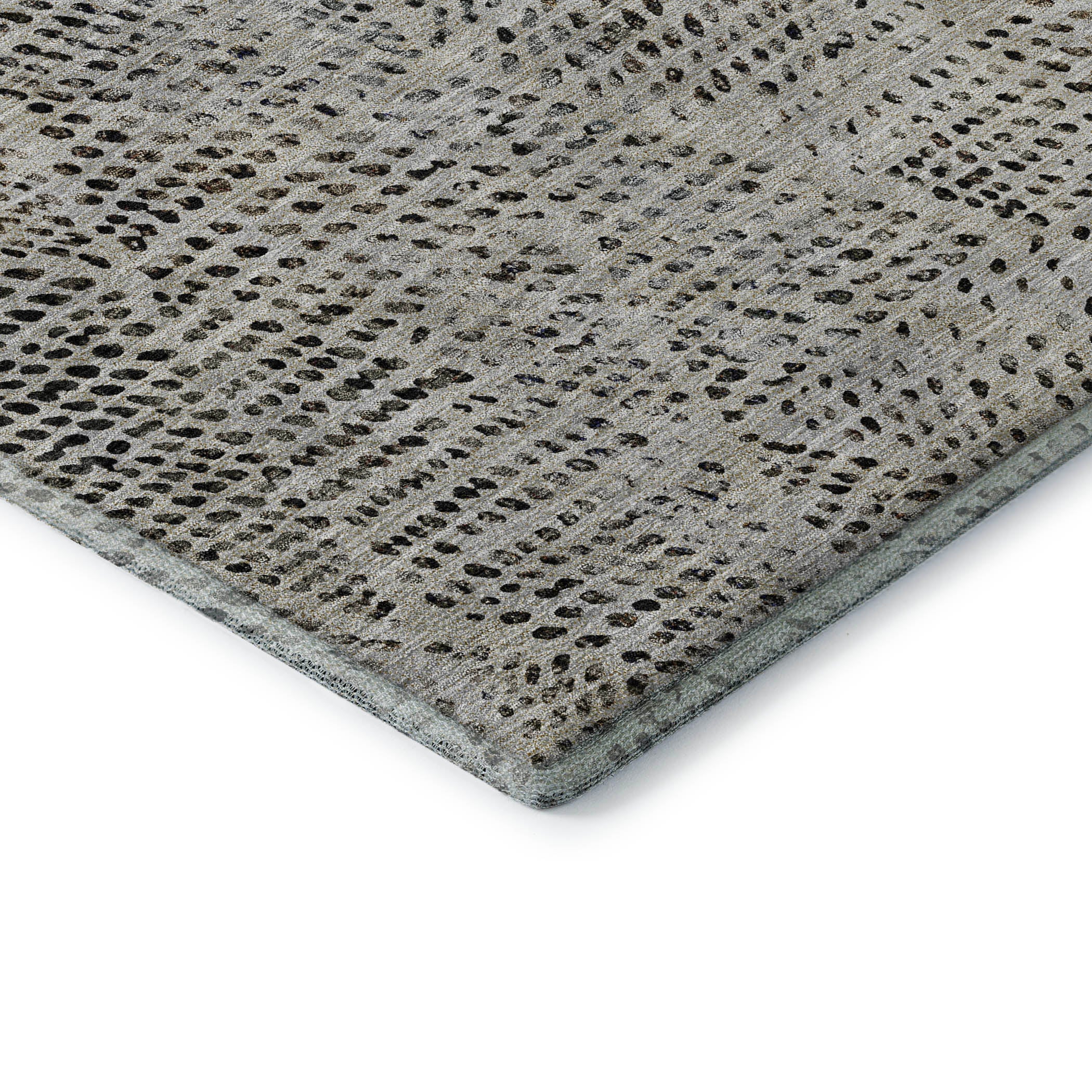 Bern Machine Washable Transitional Gray Rug 1'8" x 2'6" #shape_Rectangle