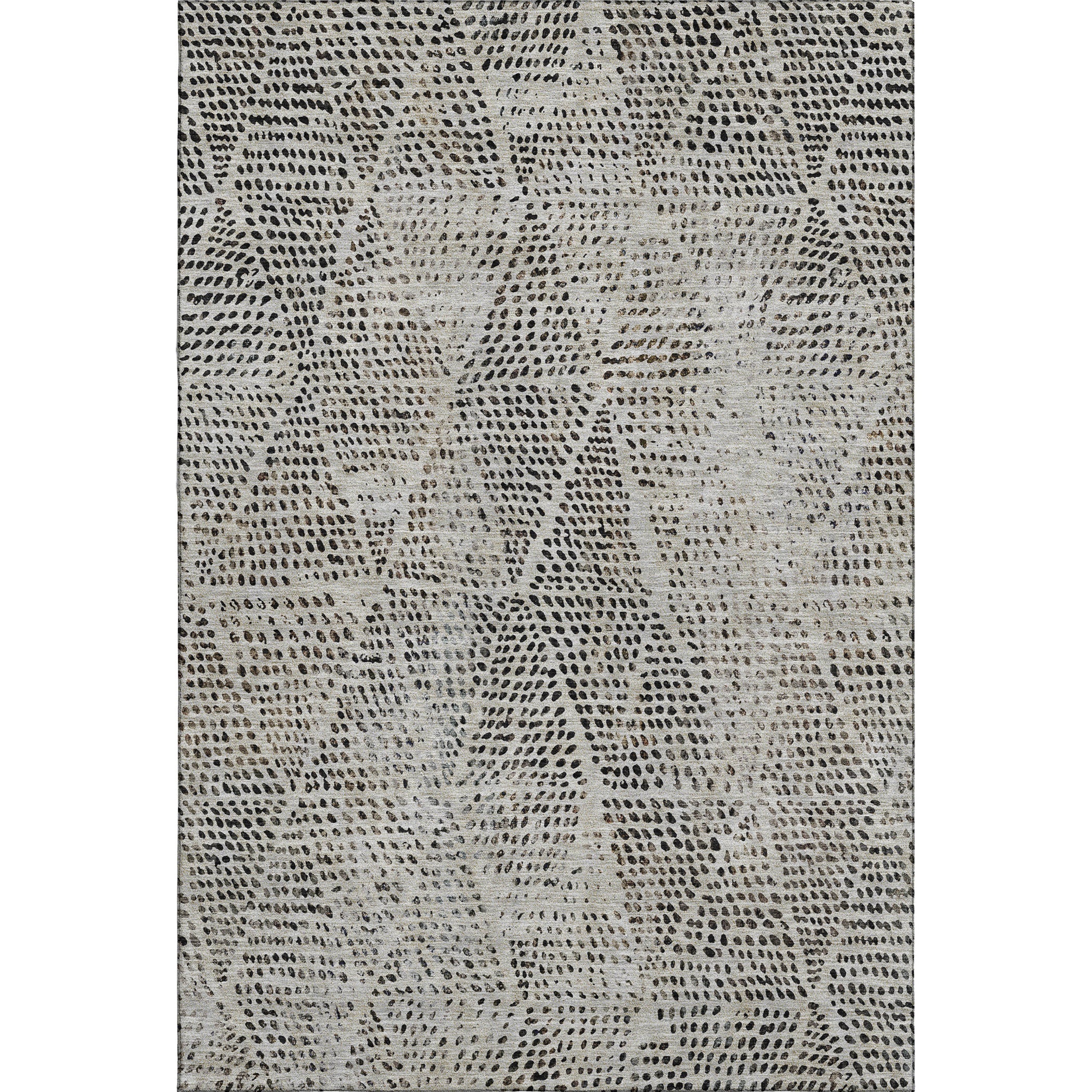 Bern Machine Washable Transitional Gray Rug 2'6" x 3'10" #shape_Rectangle