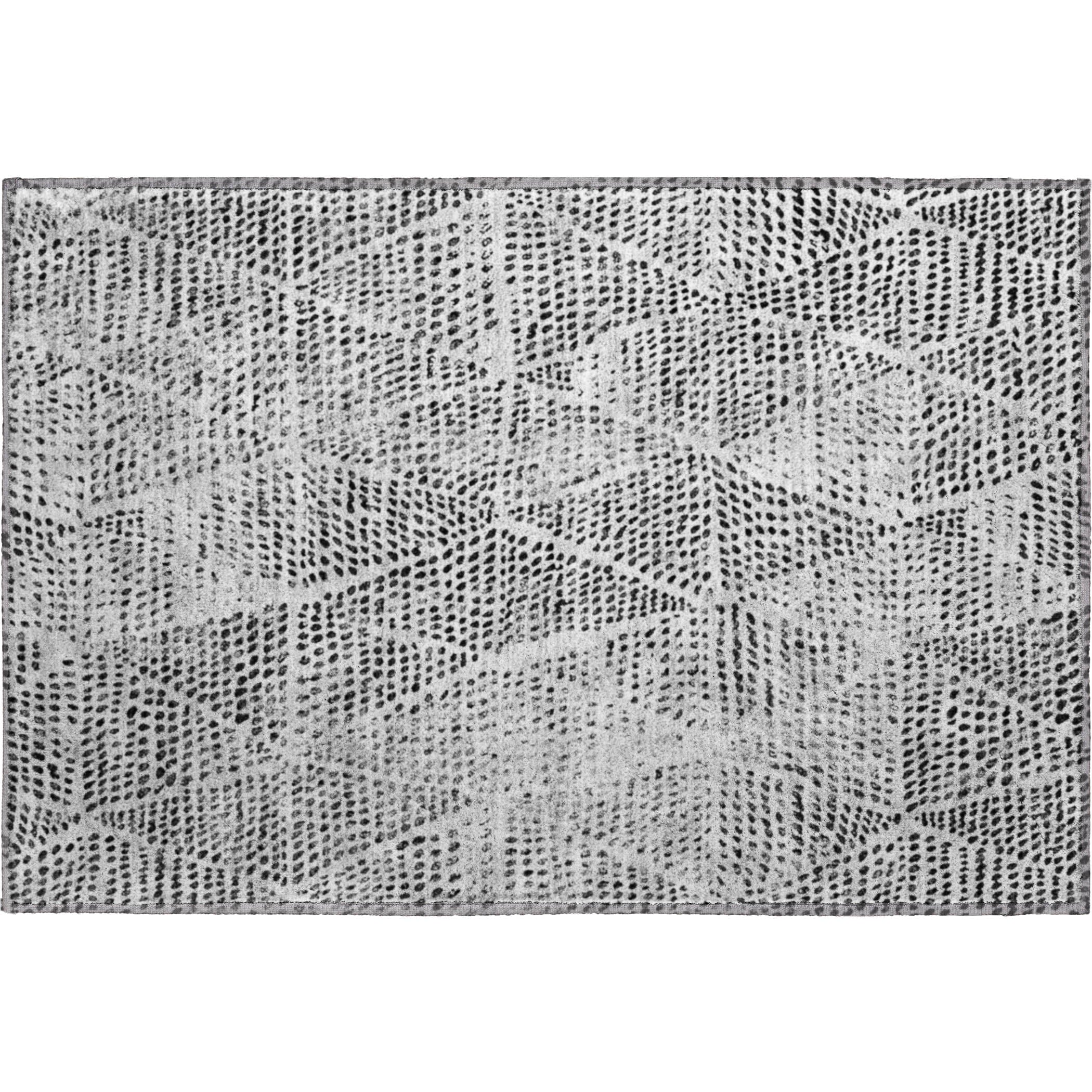 Bern Machine Washable Transitional Pewter Gray Rug 1'8" x 2'6" #shape_Rectangle