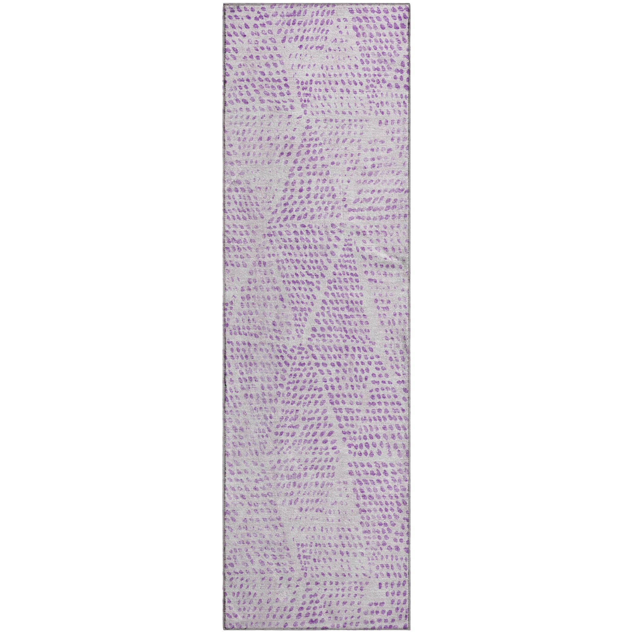 Bern Machine Washable Transitional Purple Rug 2'3" x 7'6" #shape_Runner