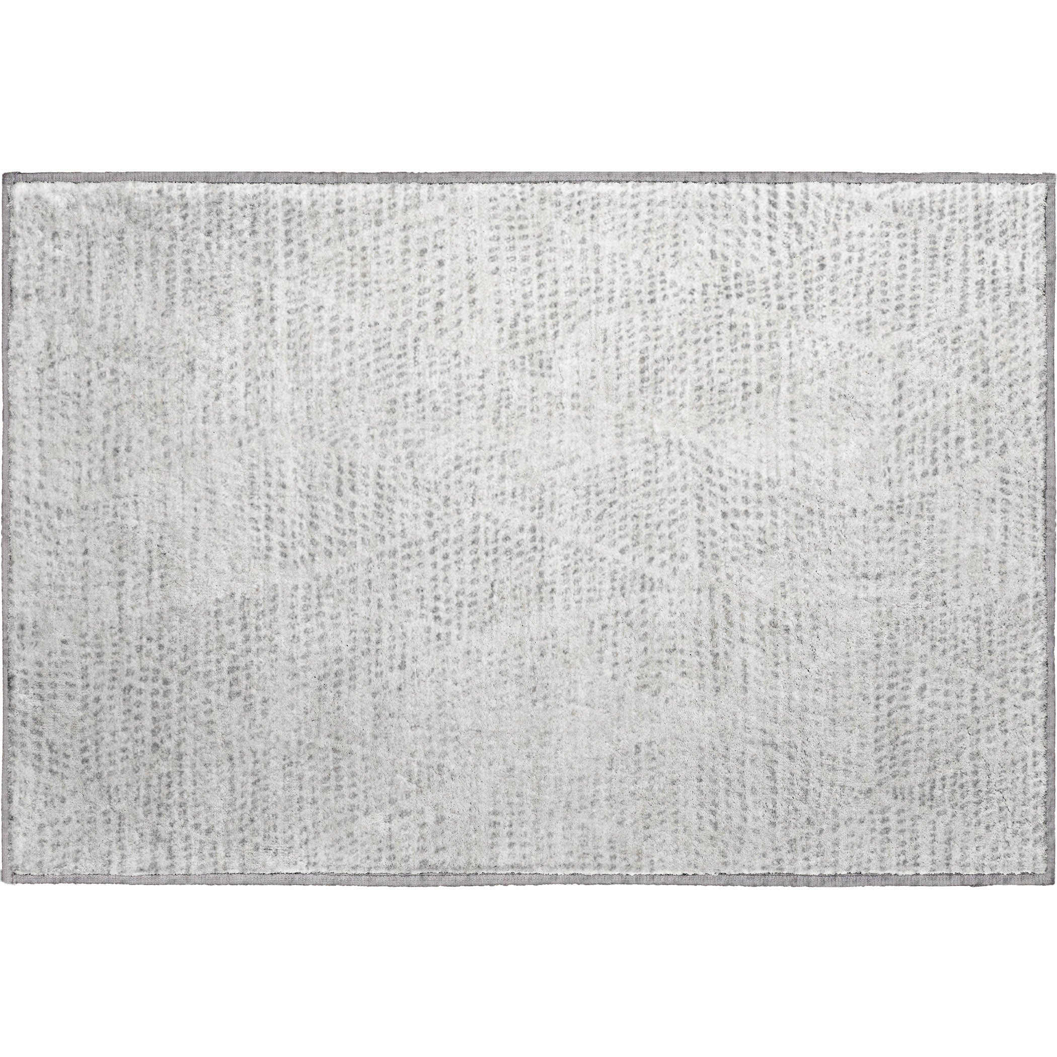 Bern Machine Washable Transitional Silver Gray Rug 1'8" x 2'6" #shape_Rectangle